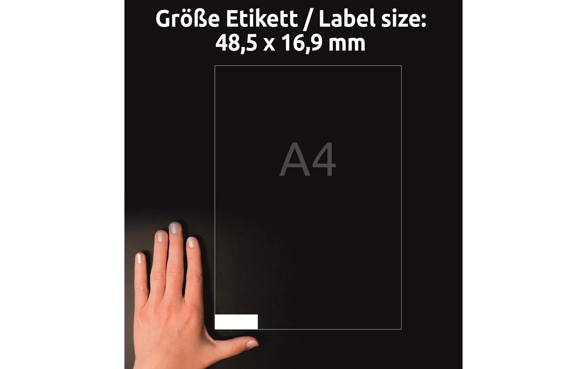 Avery Etiketten Ultragrip, 49 mm × 17 mm, weiss, Papier, permanent, 100 Blatt
