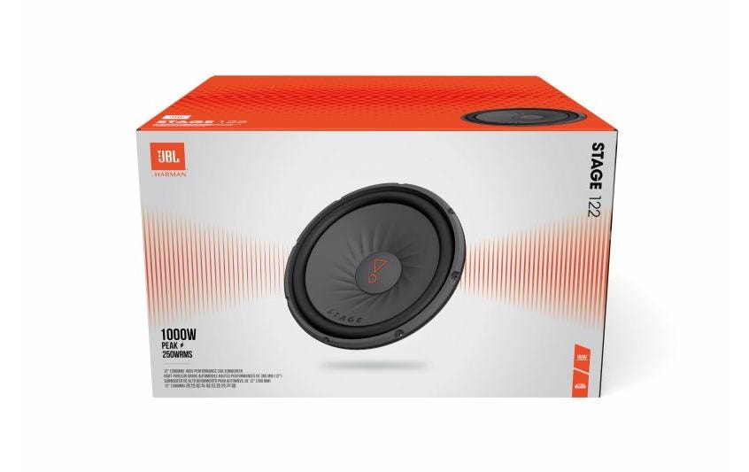 JBL STAGE 122 – Subwoofer – Passiv, 250 W, 12″, Schwarz
