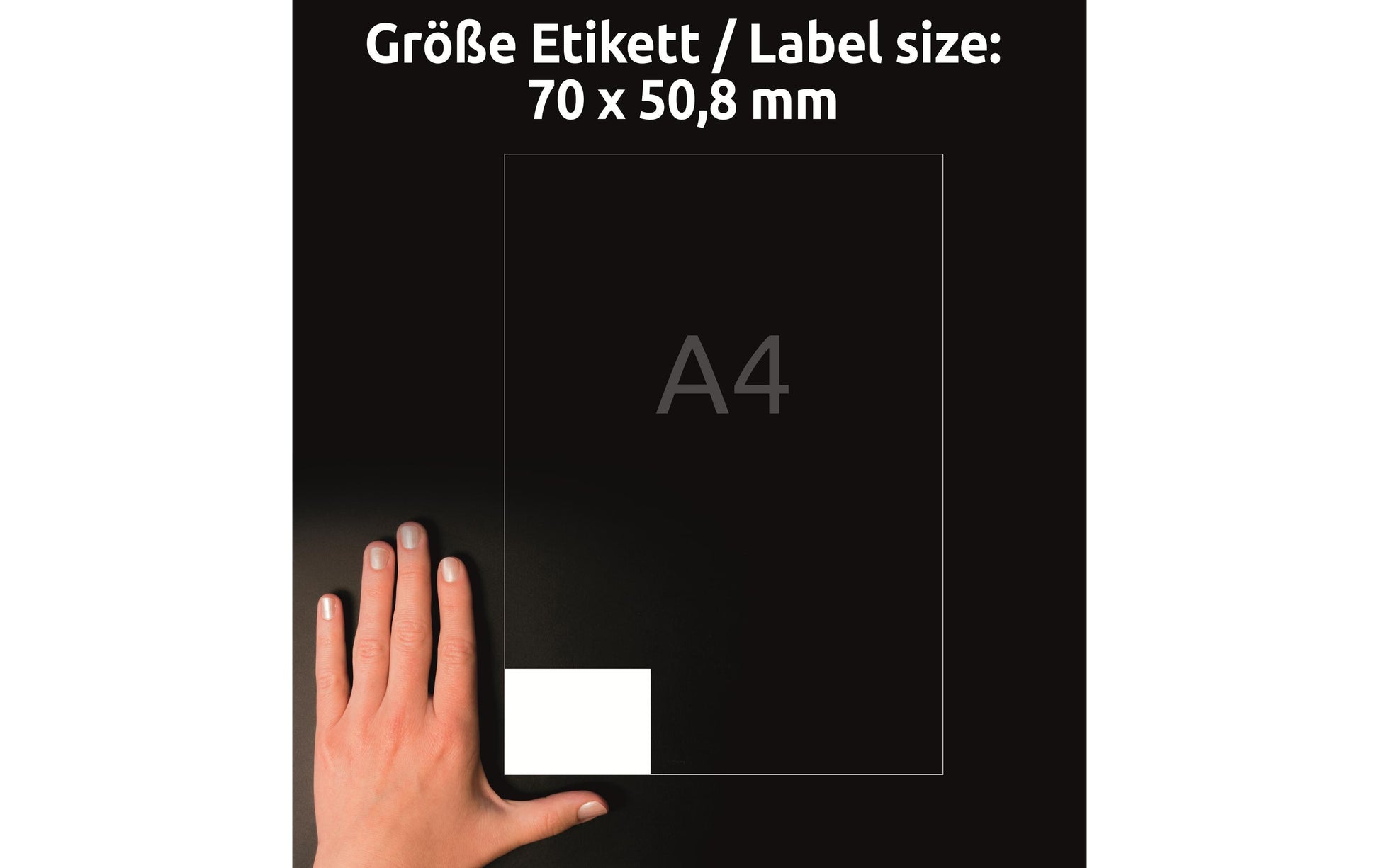 Avery Druckeretiketten, 70 mm × 51 mm, weiss, Papier, permanent, 1500 Etiketten (100 Blatt)