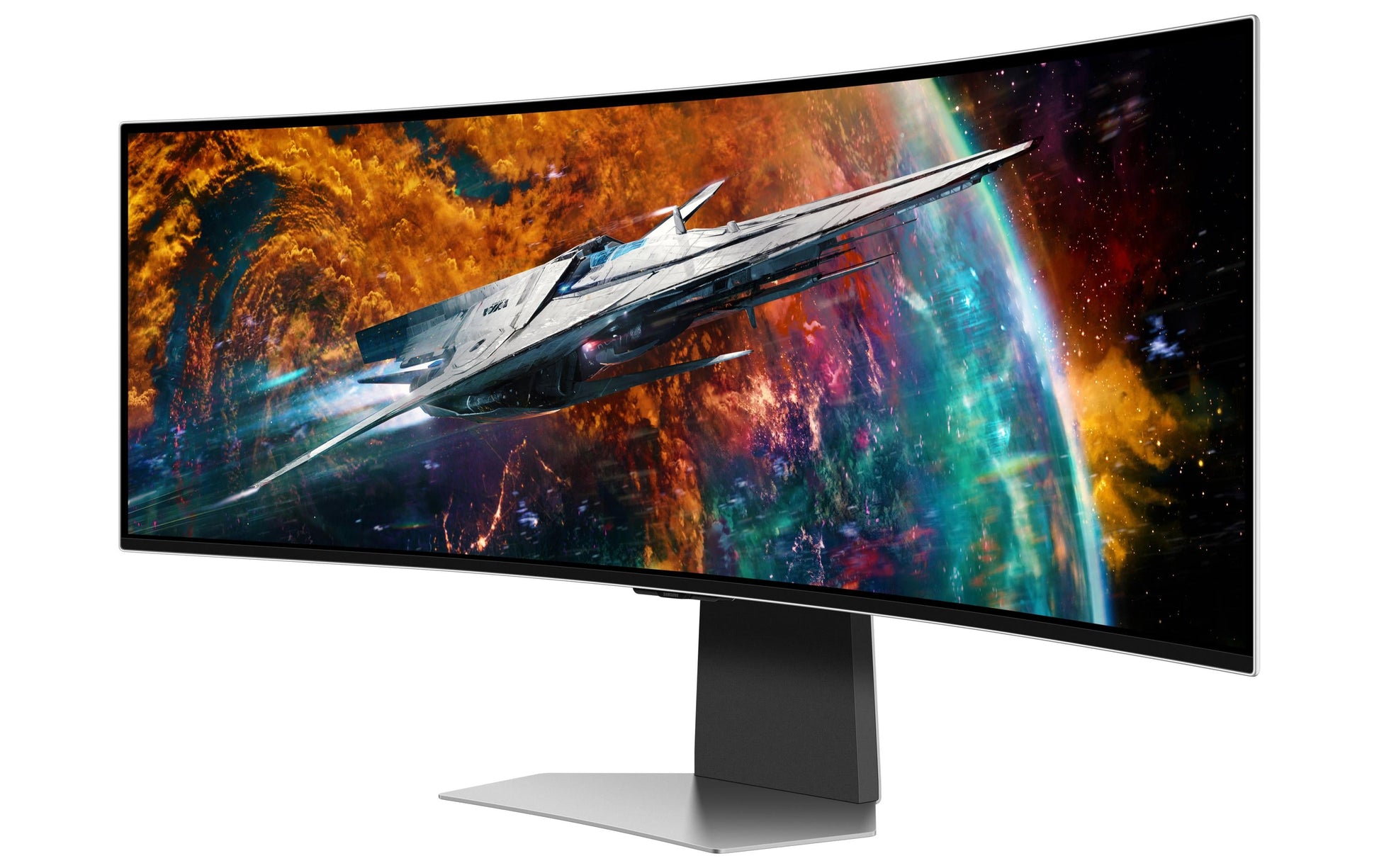 Samsung Odyssey G95SC – 49" Curved, 5120 × 1440 (DQHD), OLED, 240 Hz, DisplayHDR 400