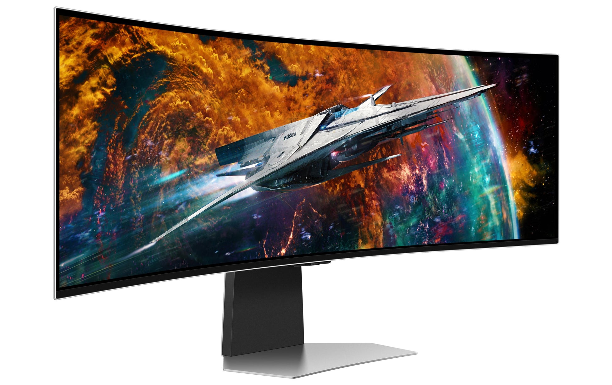 Samsung Odyssey G95SC – 49" Curved, 5120 × 1440 (DQHD), OLED, 240 Hz, DisplayHDR 400