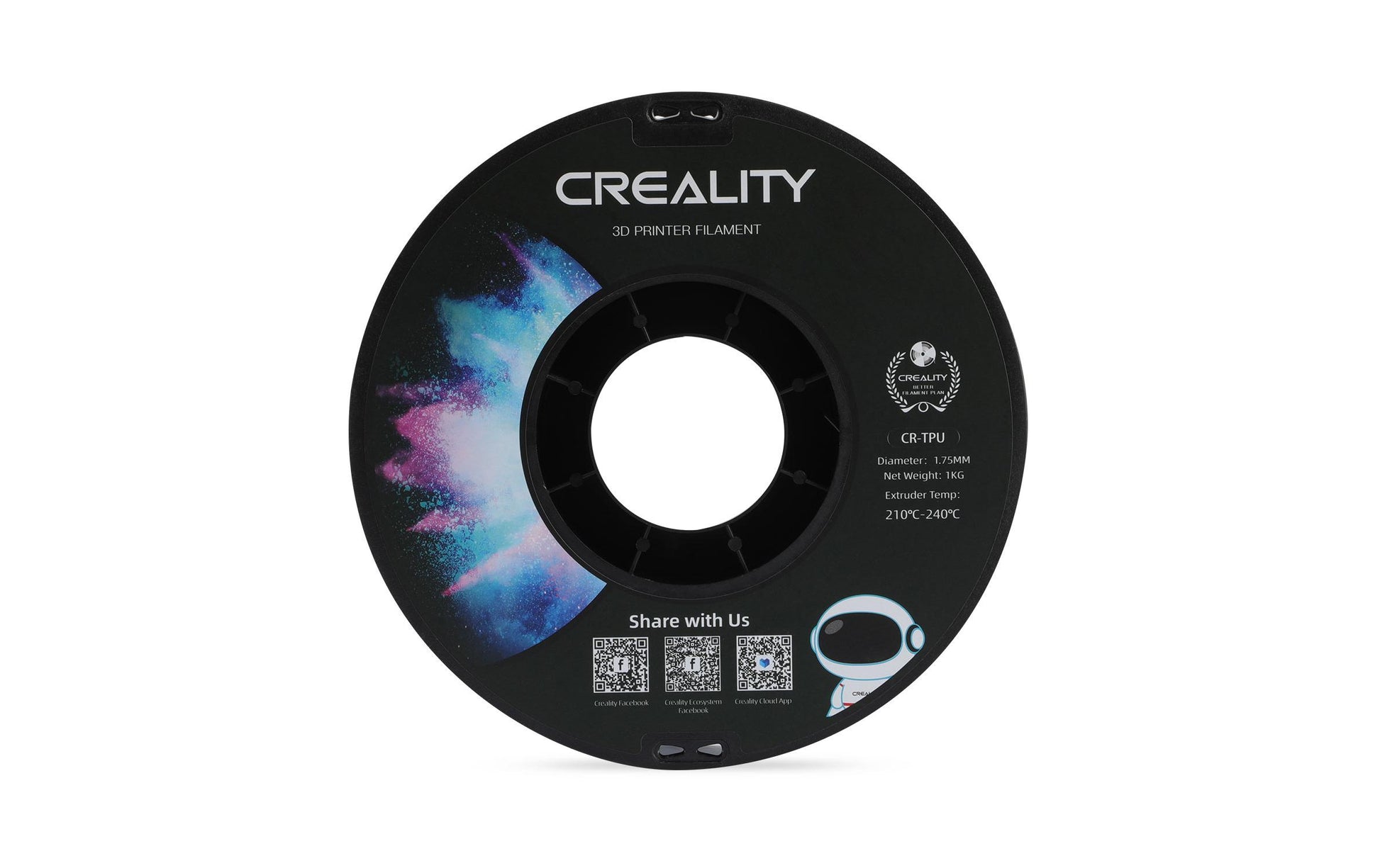 Creality 3D-Drucker-Filament TPU 1,75 mm Rot, 1 kg – für Creality 3D