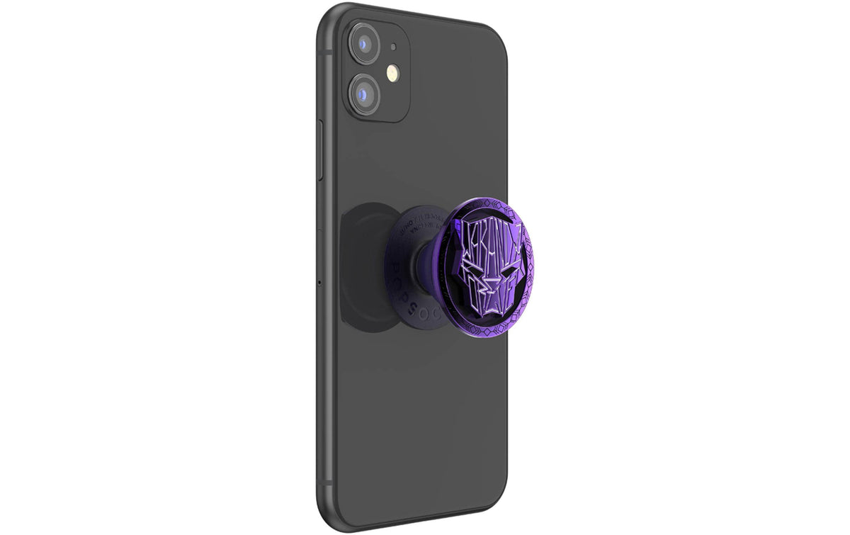 PopSockets Premium – Foto-/Video-Griff – drehbar, klebend (glatte Oberflächen) – für Smartphones – Violett