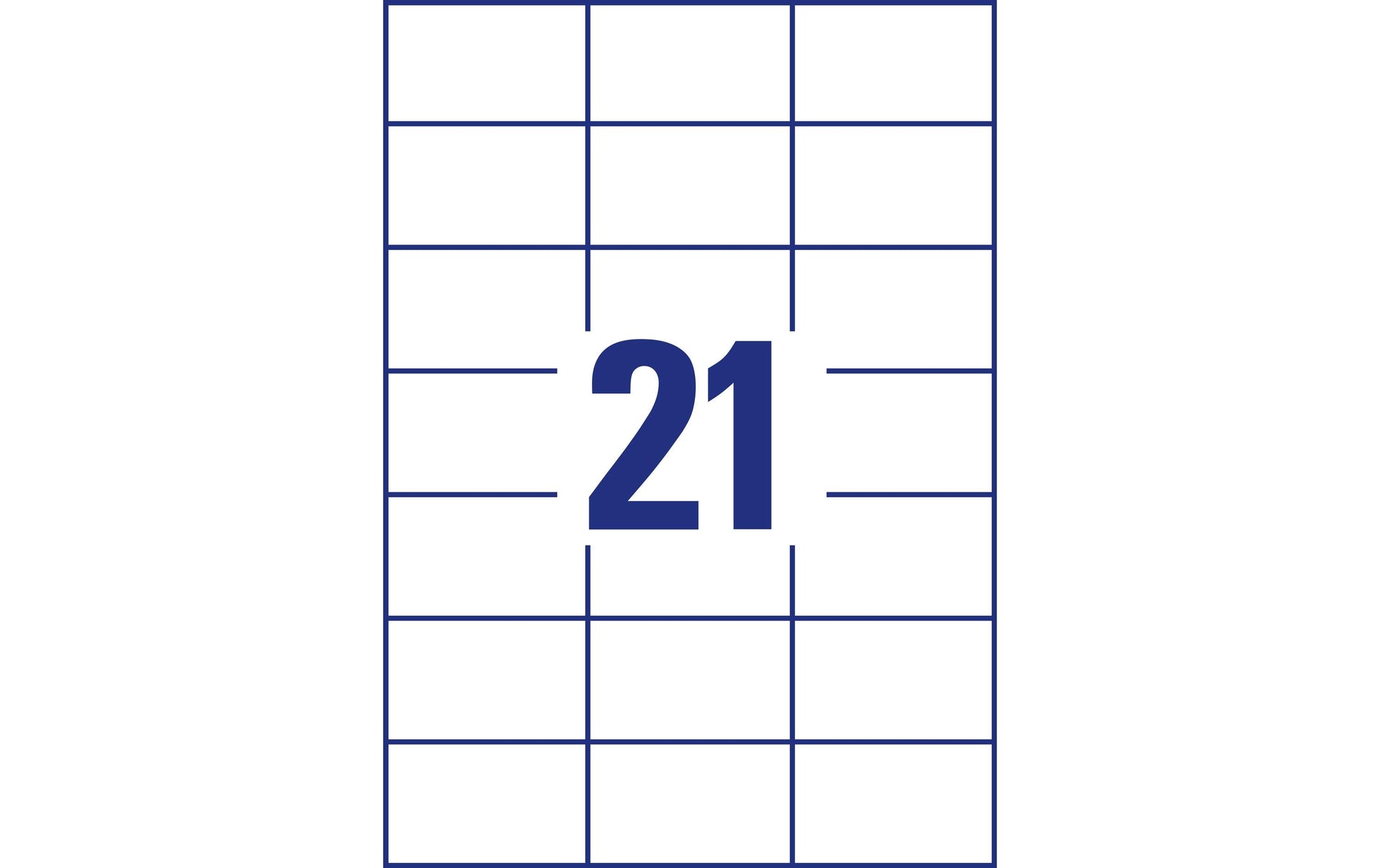 AVERY Zweckform 3652-10 – Etiketten A4 70 × 42 mm – Papier, weiss – permanent haftend – Laser/Inkjet