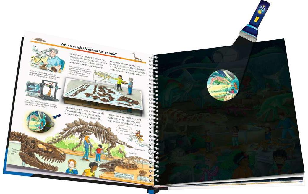 Ravensburger Buch – Wieso? Weshalb? Warum? Leuchte und entdecke: Dinosaurier, 16 Seiten, ab 4 Jahren