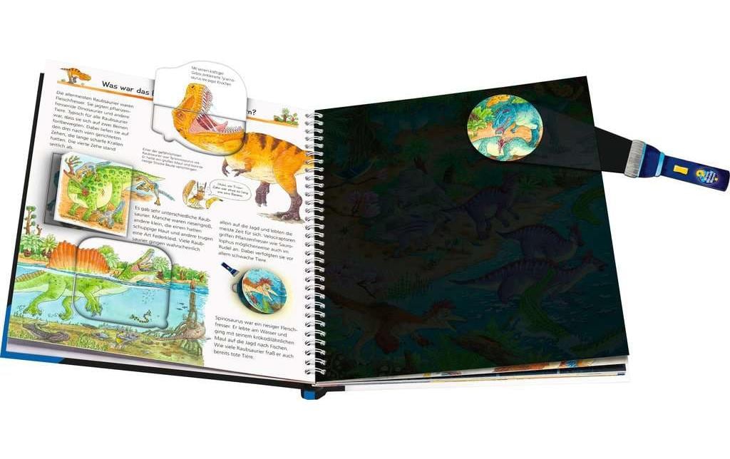 Ravensburger Buch – Wieso? Weshalb? Warum? Leuchte und entdecke: Dinosaurier, 16 Seiten, ab 4 Jahren