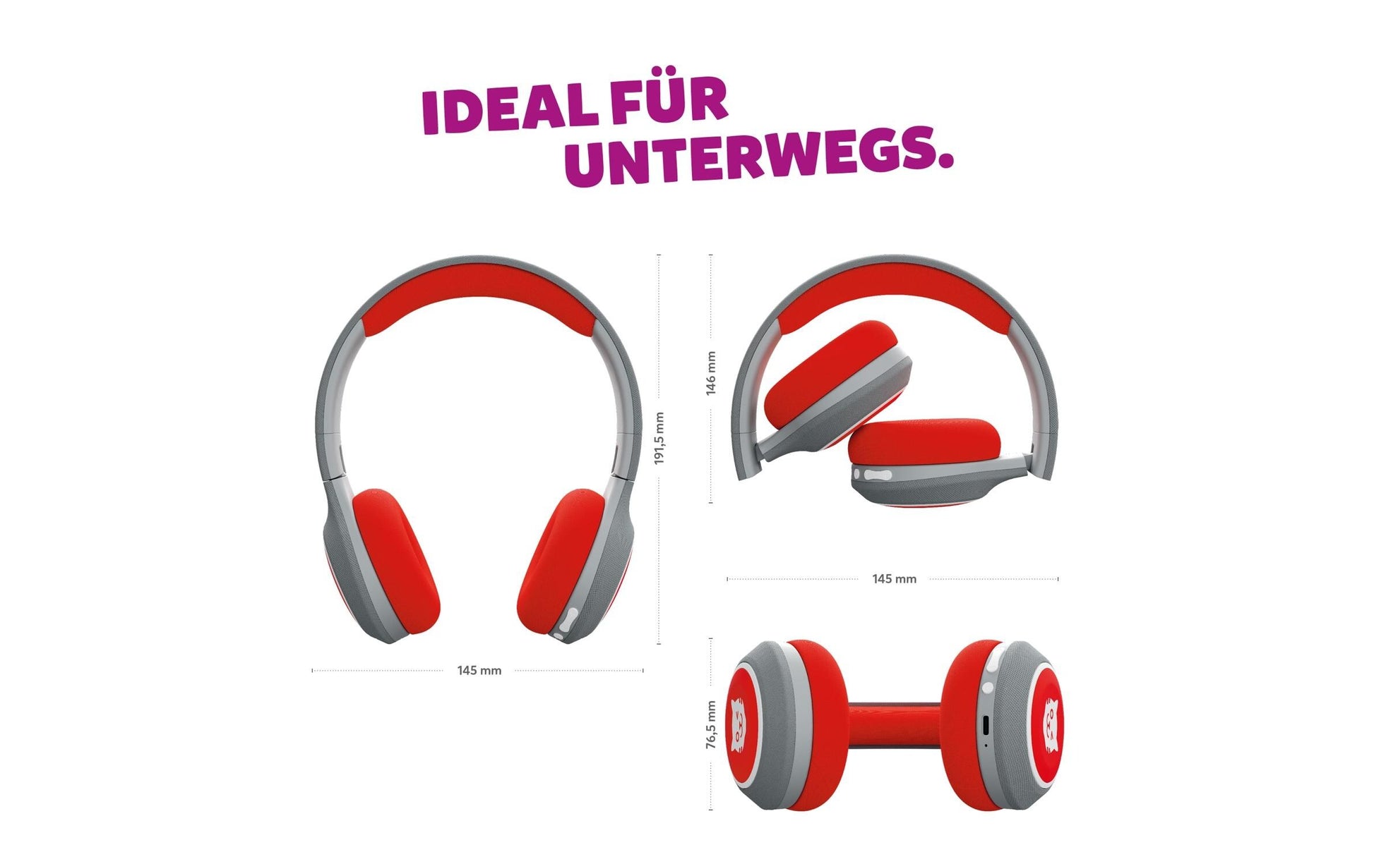 Tigermedia Tigerbuddies Kinderkopfhörer – Rot