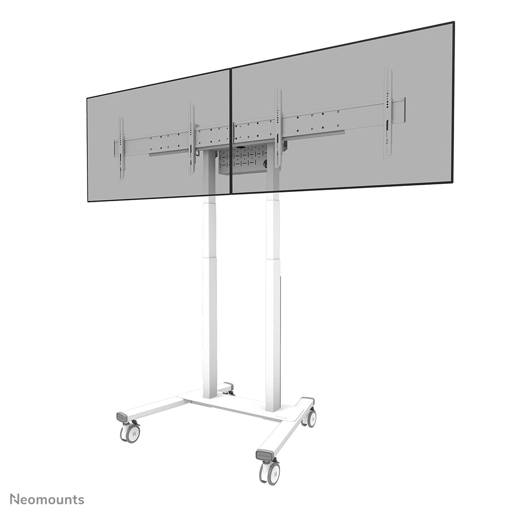 Neomounts ADM-875WH2 – Displayständer, für 2 Displays, höhenverstellbar, für 42–65", VESA 100×100–800×400