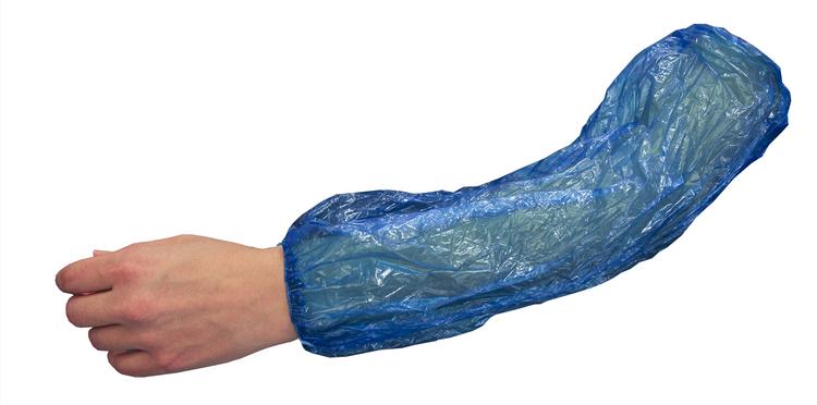 PE Ärmelschoner – 40×20 cm, 20 µm – Blau, 100 Stück