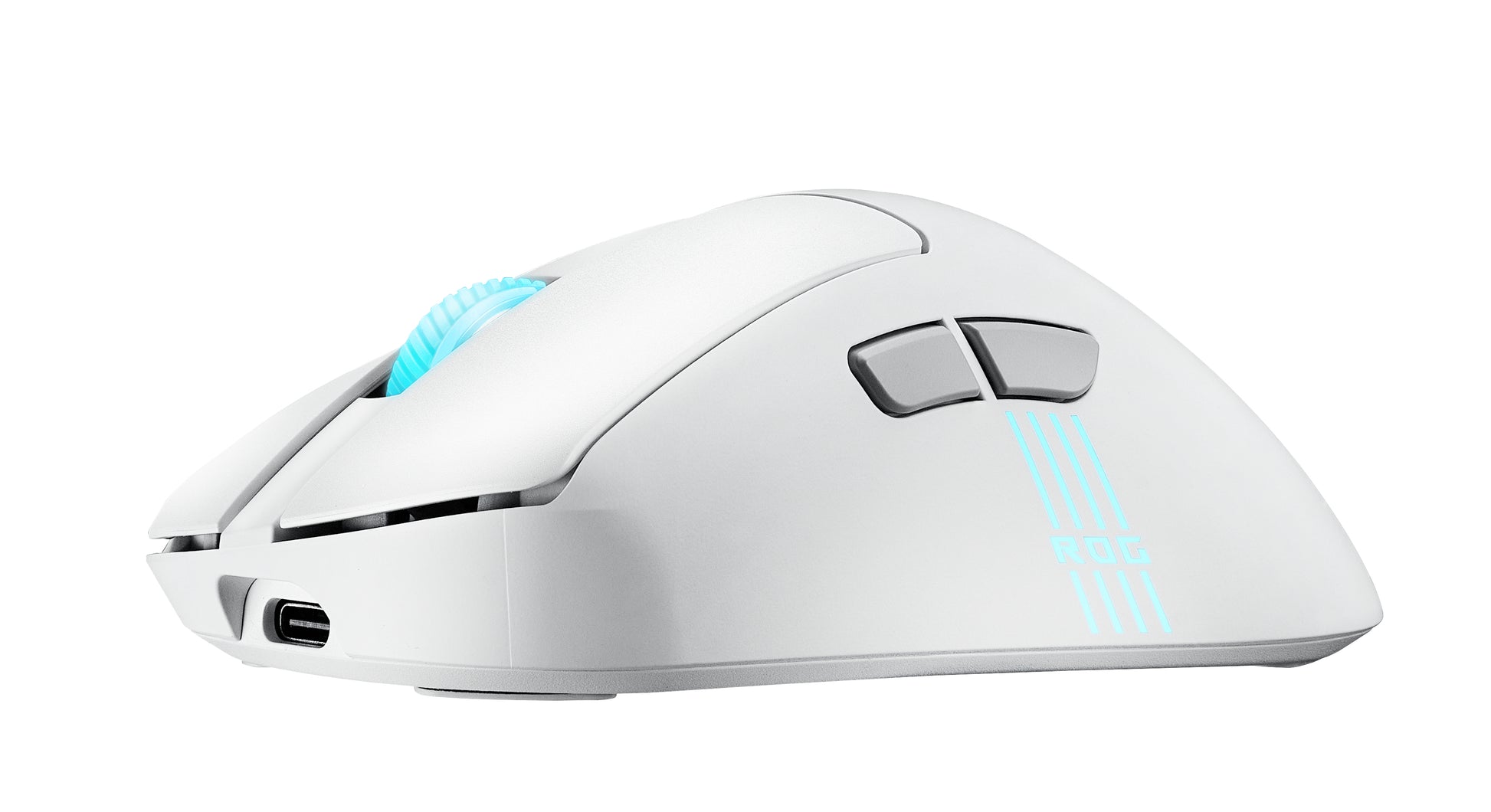 ASUS ROG Keris II Origin – Gaming-Maus – Kabellos (Bluetooth/2,4 GHz), 42000 DPI, Rechts, Weiss