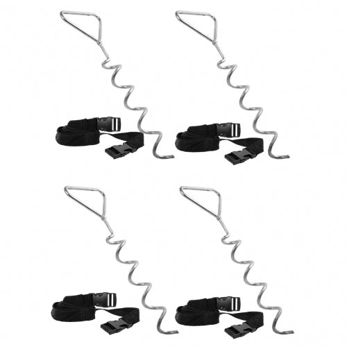HUDORA Trampolin-Verankerungs-Set – 25 × 1700 mm, Stahl, Schwarz, Silber