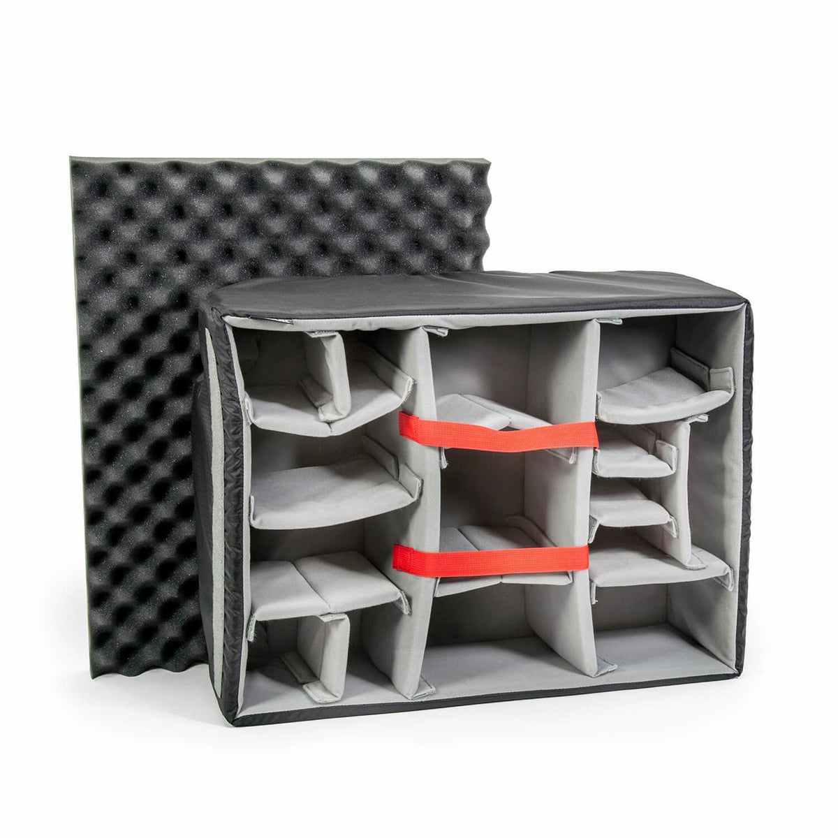 Nanuk NK-955 Schaumstoffeinsatz – mit Deckelschaum, Grau, Schaumstoff, B 508 × H 165 × T 381 mm, für Nanuk 955