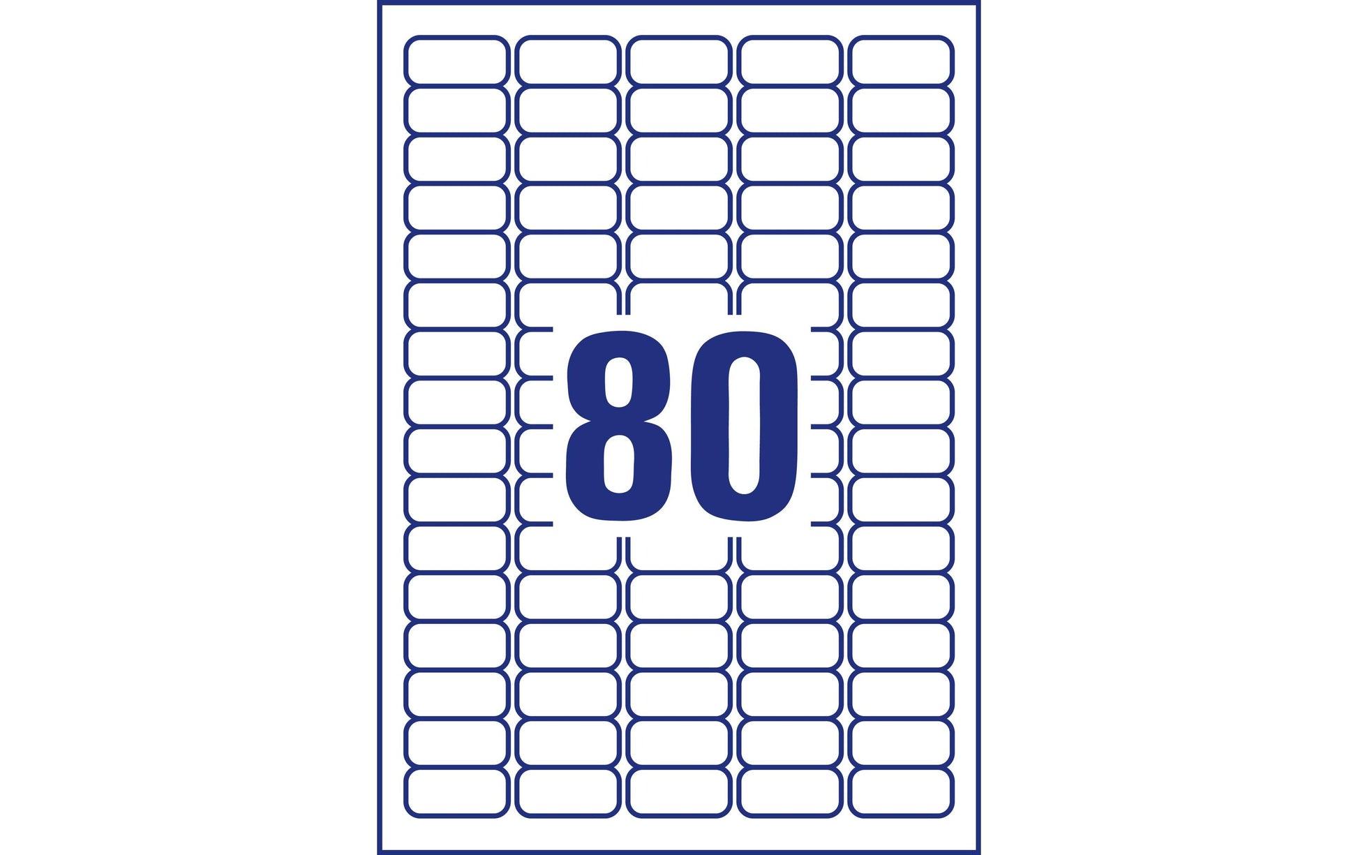AVERY Zweckform L4732REV-10 – Etiketten A4 36 × 17 mm – Papier, weiss – wiederablösbar – Laser/Inkjet – FSC 10