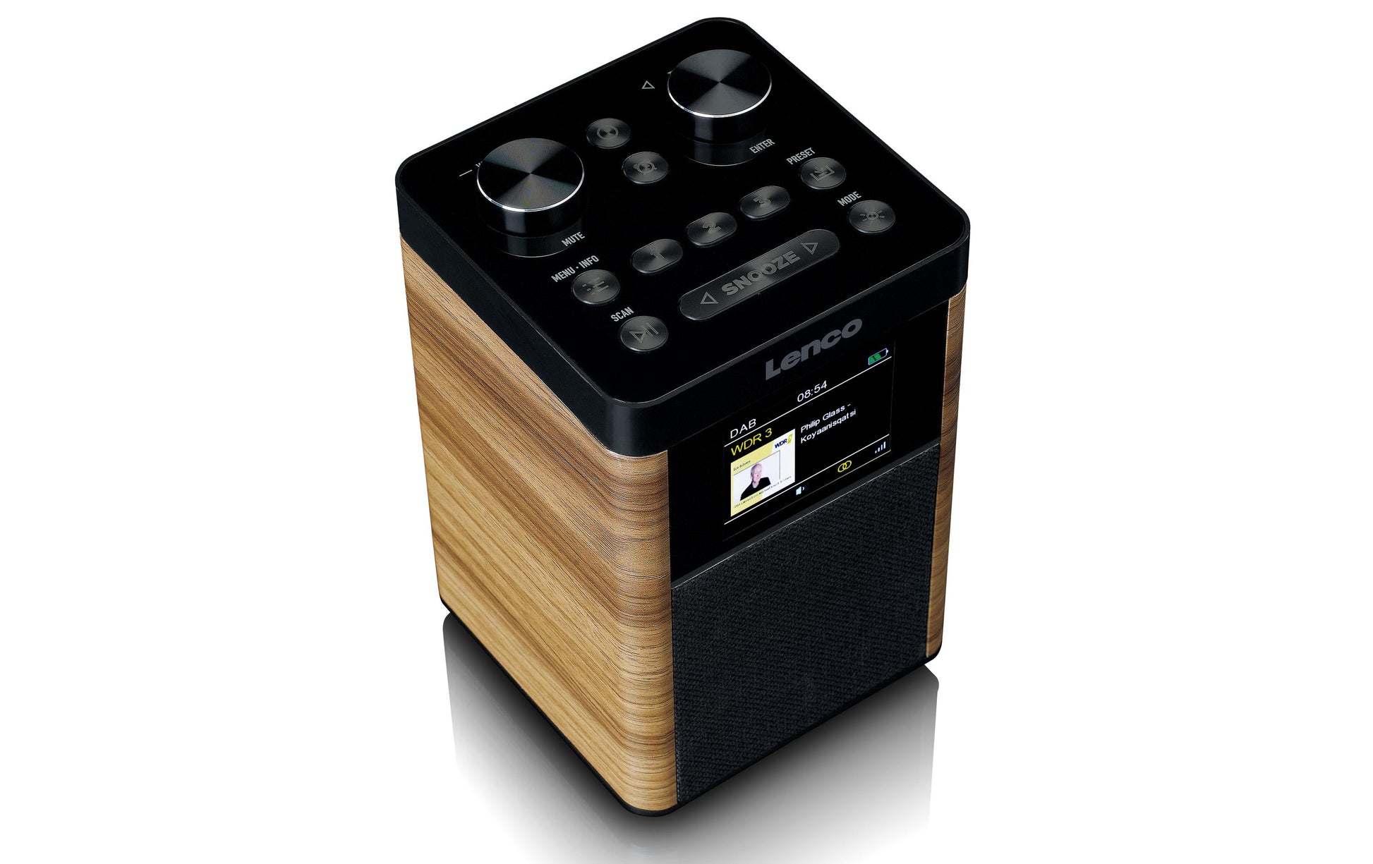 Lenco PDR-060WD – DAB-/Internetradio – Tischradio – DAB+, UKW, USB, Bluetooth – Schwarz