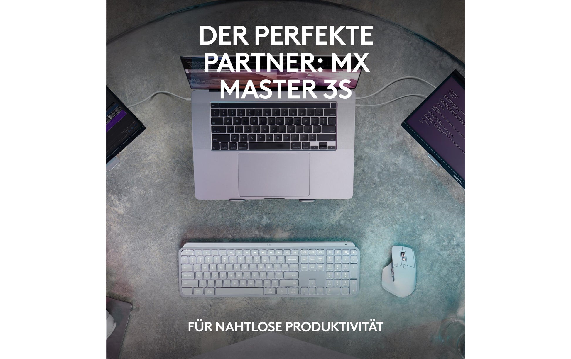 Logitech MX Keys S – Tastatur, kabellos (Bluetooth), CH-Layout (DE-CH)