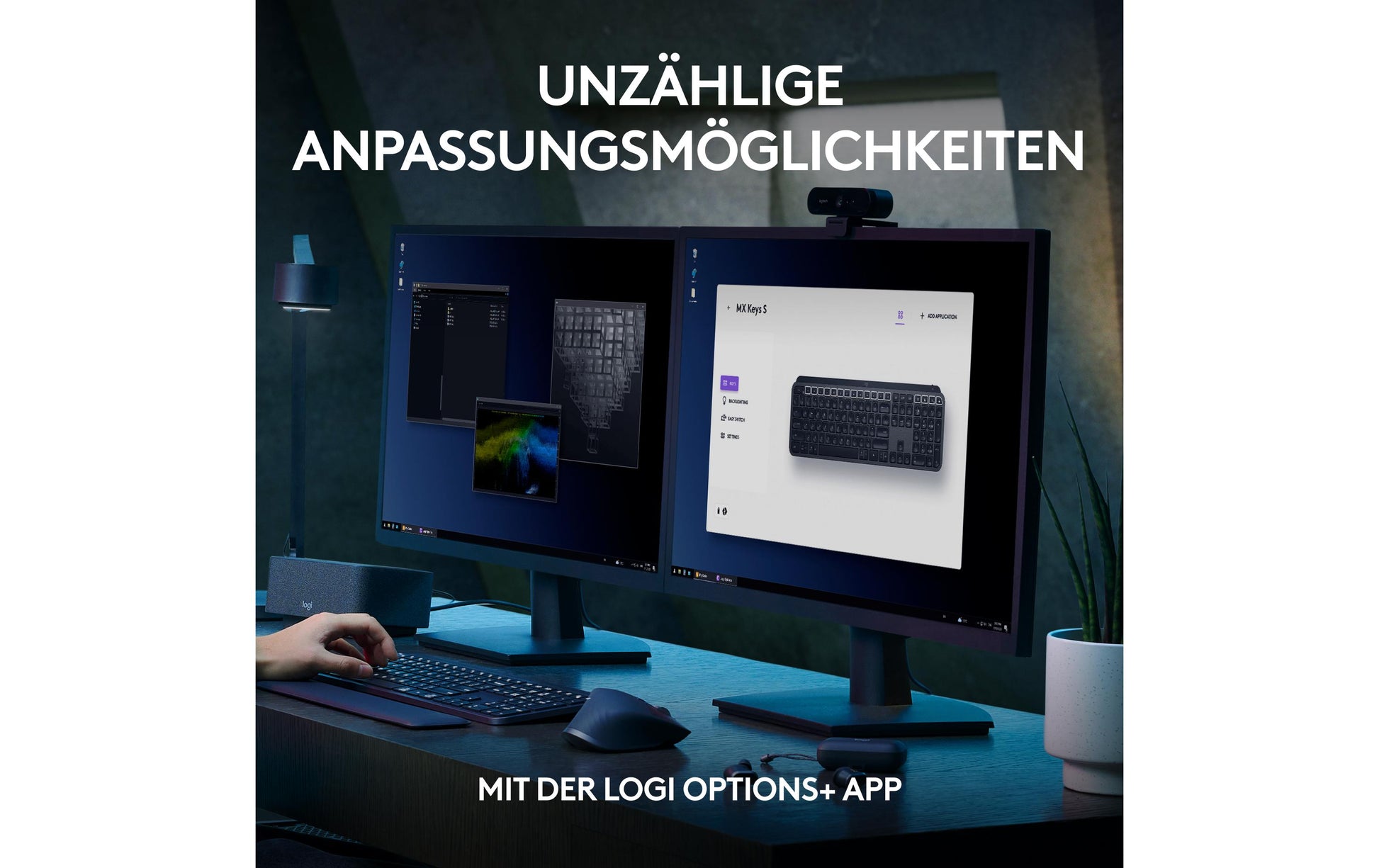 Logitech MX KEYS S – Tastatur, US-Layout (EN), Graphit