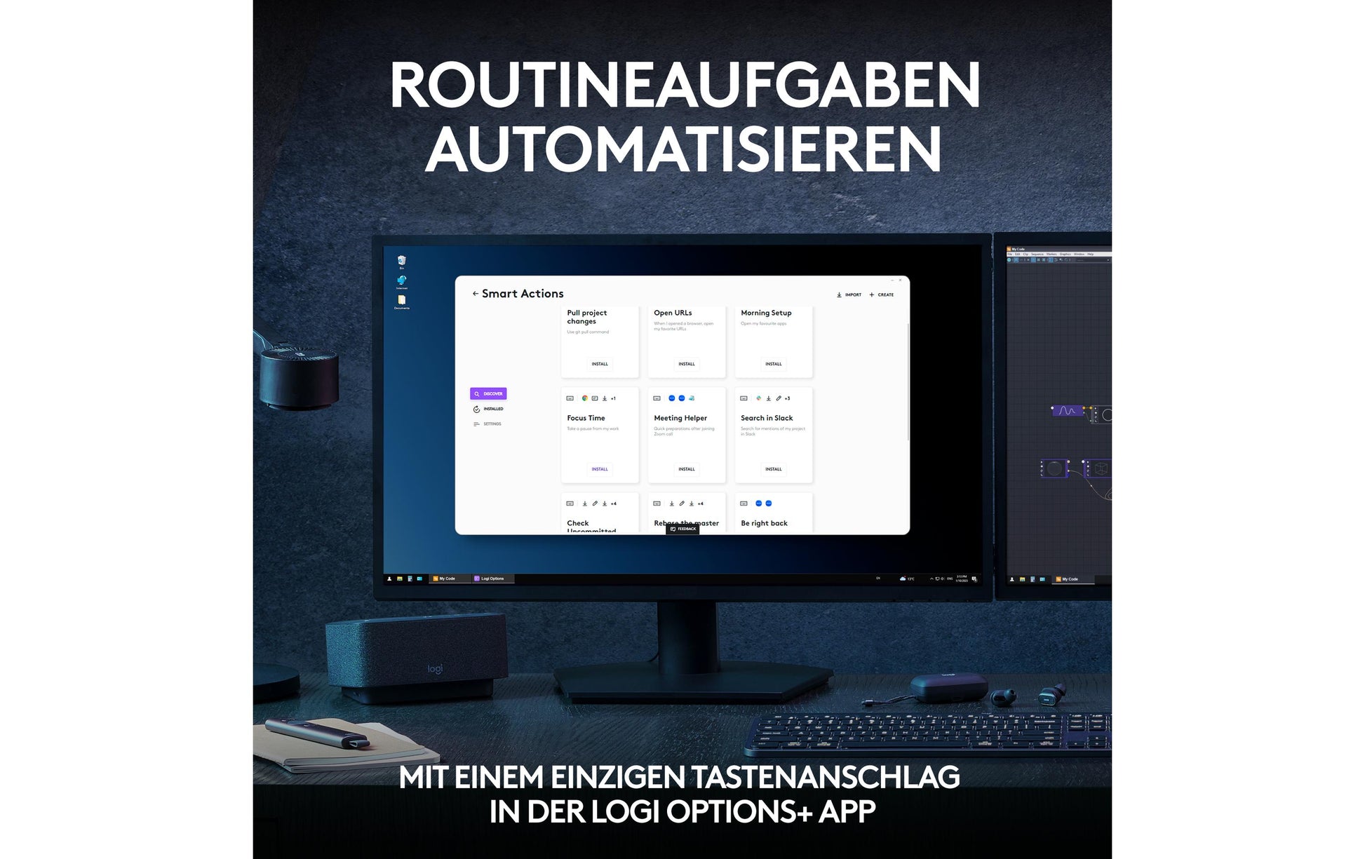 Logitech MX Keys S Combo – Tastatur- und Maus-Set – Bluetooth & 2,4 GHz – Scherenmechanik – Beleuchtet – QWERTZ (DE)