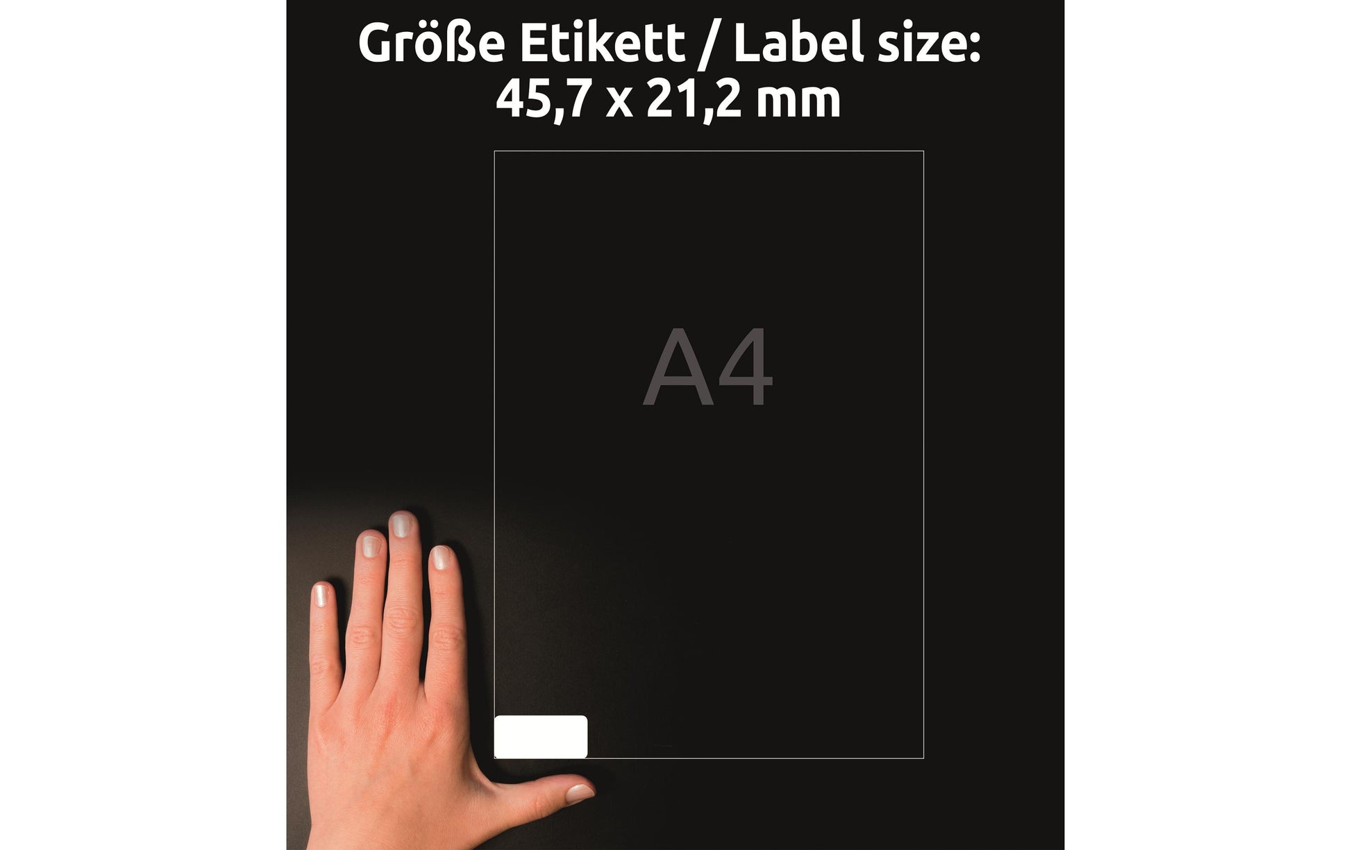 Avery Zweckform – Etiketten A4 46 × 21 mm – Papier, weiss – wiederablösbar – 48 pro Blatt, 100 Blätter (4800 Stk.)