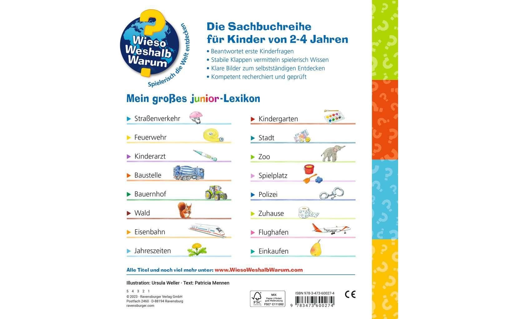 Ravensburger Buch – WWW Mein grosses Junior-Lexikon, Spiralbindung, 32 Seiten, Deutsch, ab 2 Jahren