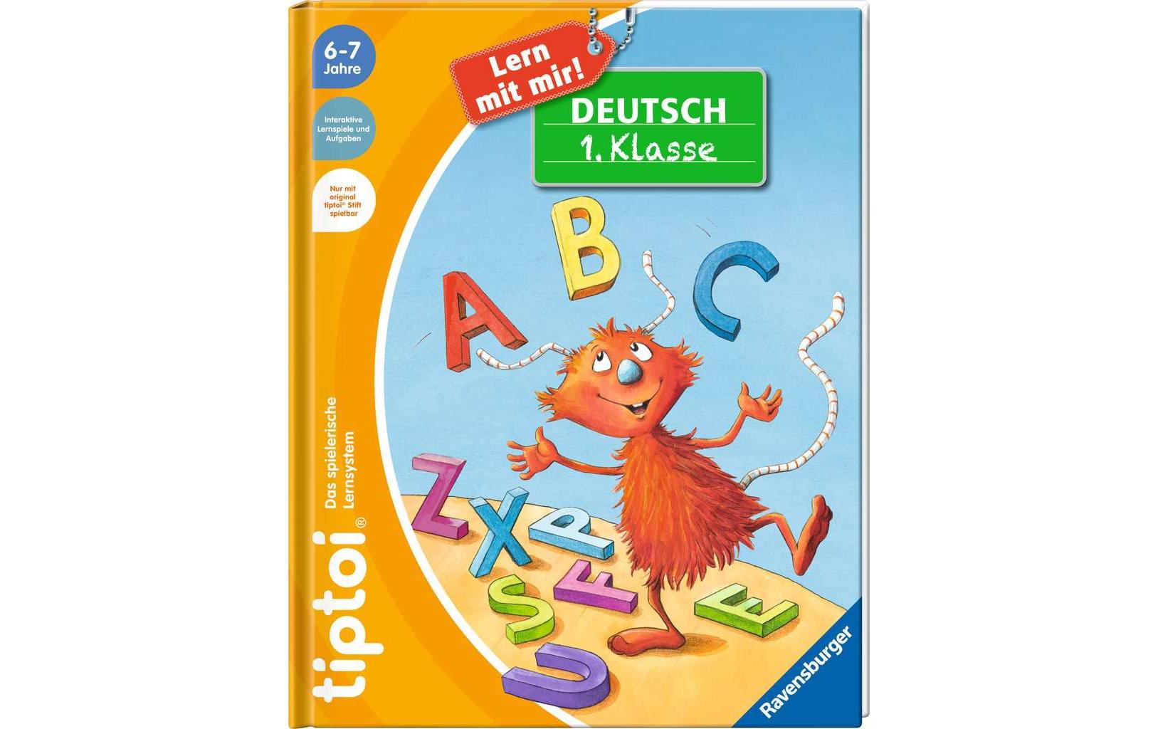 Ravensburger Lernbuch – Tiptoi Lern mit mir Deutsch 1. Klasse, Hardcover, 40 Seiten, Deutsch, 6–7 Jahre