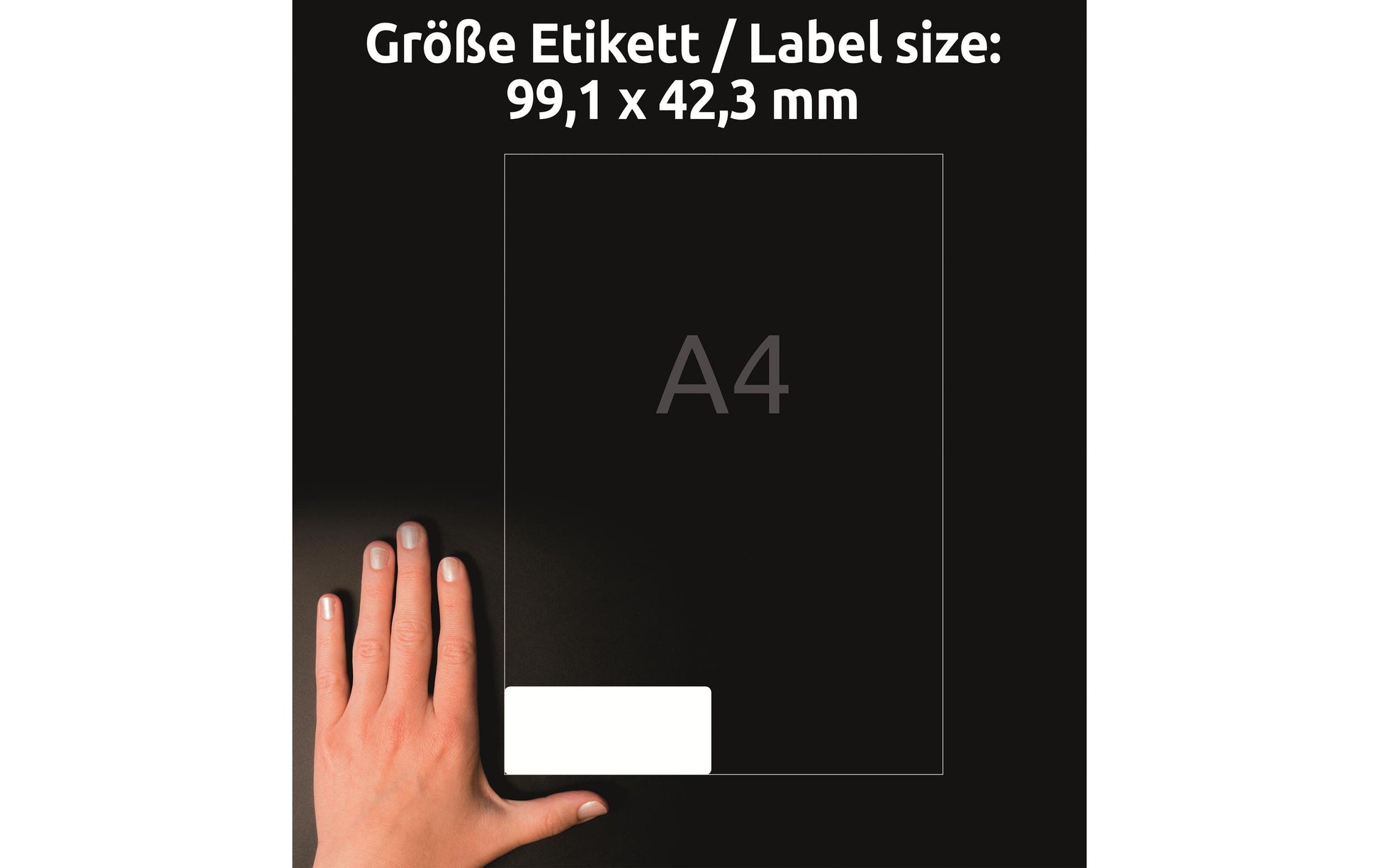 Avery Selbstklebende Etiketten L4743REV-100, weiss, selbstklebend