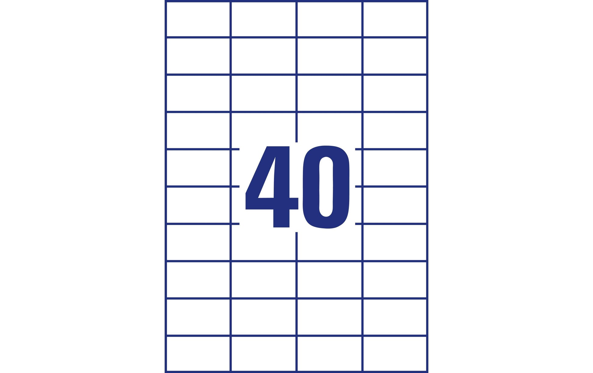 Avery Schuletiketten – 52,5×29,7 mm, Papier, permanent haftend