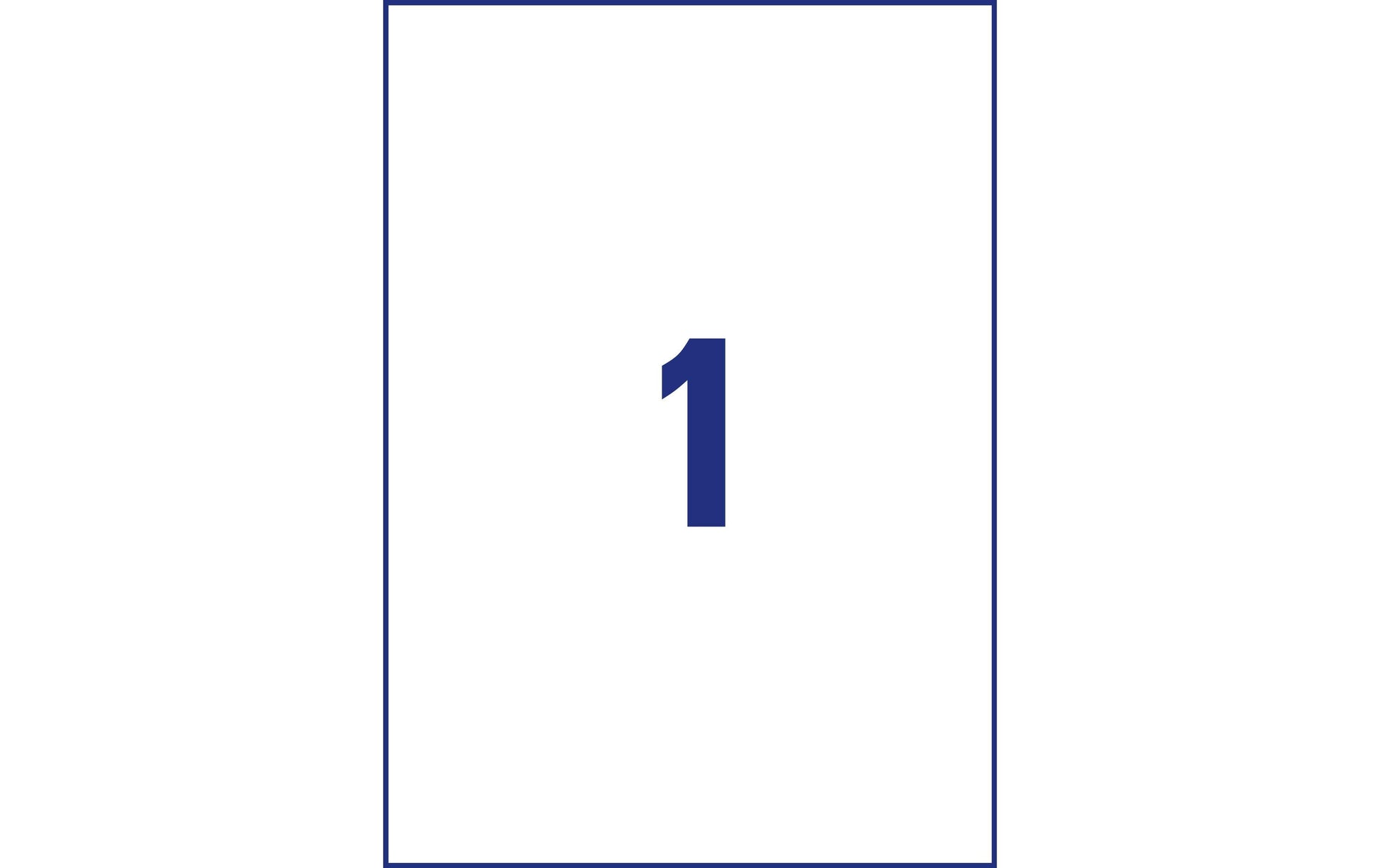 Avery Zweckform Universal-Etiketten – 210×297 mm, Papier, 100 Stk, 100 Bogen, permanent haftend