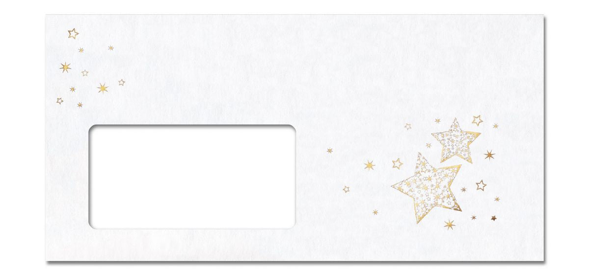 Sigel Weihnachts-Couvert C5/6, mit Fenster, Gold