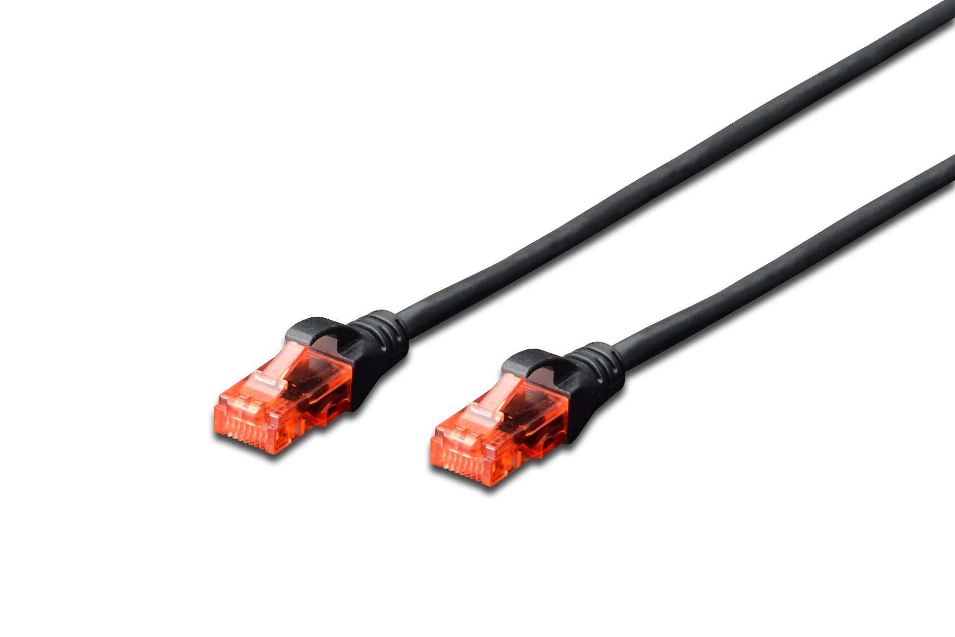 Digitus CAT 6 Patchkabel – 0,25 m, Schwarz, U-UTP, PVC, CU