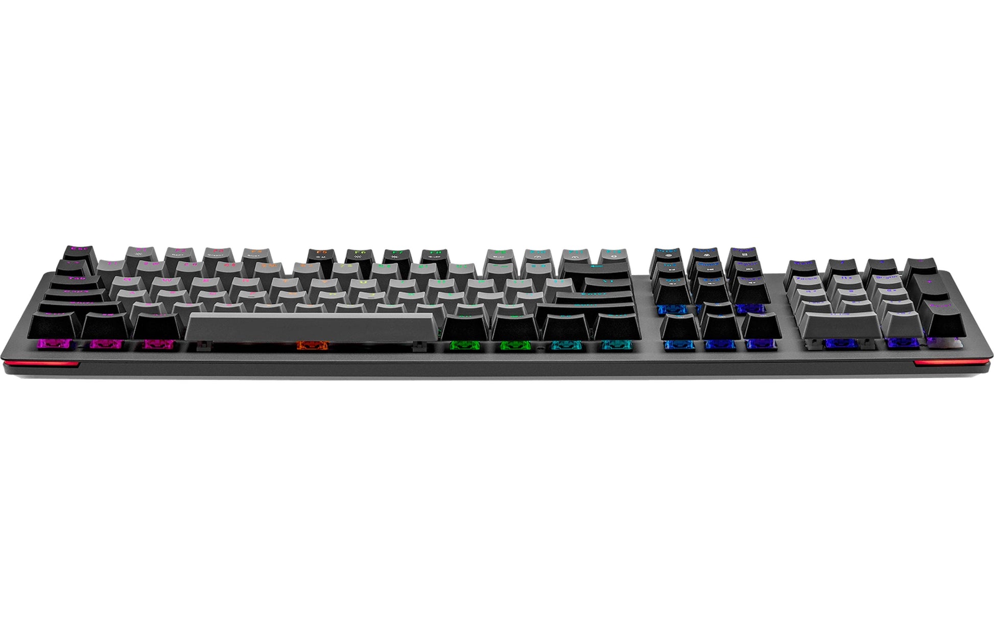 Cooler Master CK352 – Gaming-Tastatur – Mechanisch (LC Red), RGB – USB-A Kabelgebunden – QWERTZ (CH) – Schwarz