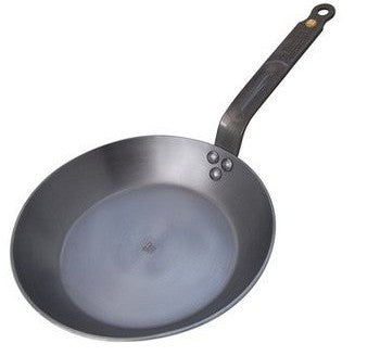 de Buyer Fonduepfanne Mineral B – Ø 24 cm – Gusseisen/Edelstahl, für Induktion, Gas, Glaskeramik u. a.
