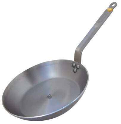 de Buyer Fonduepfanne Mineral B Element – Ø 20 cm, Edelstahl/Gusseisen, Teflon, für Induktion, Gas