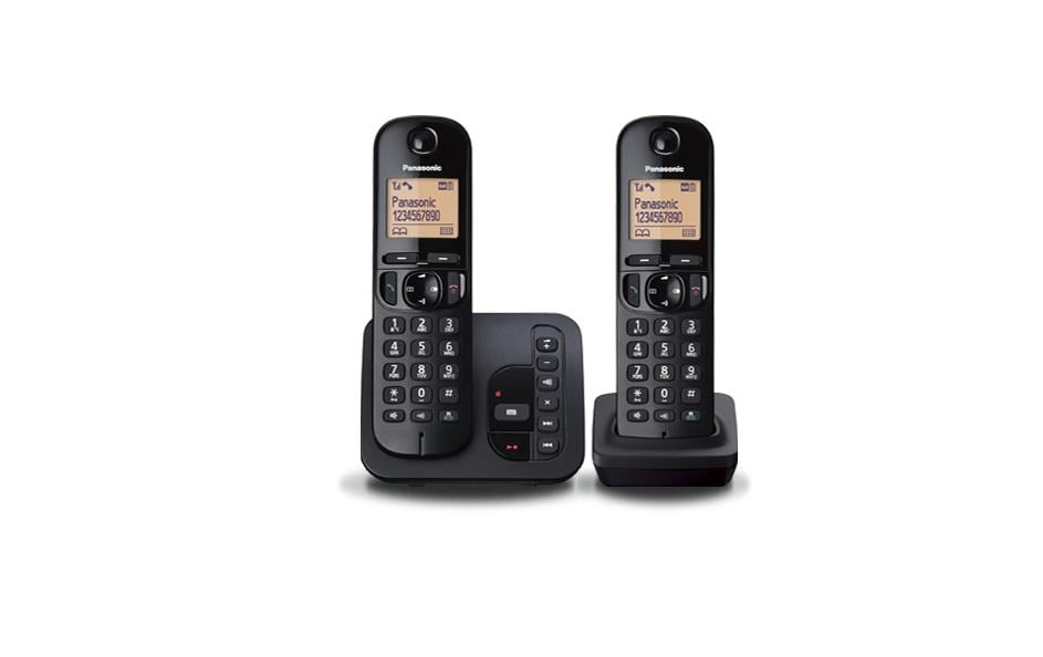 Panasonic DECT-Telefon – KX-TGC222, Telefonbuch mit 50 Kontakten, 4,7 cm