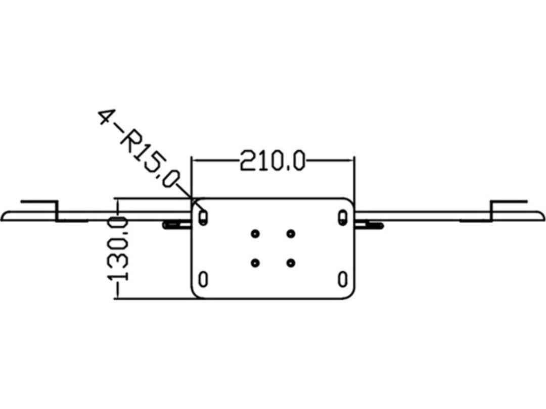 Multibrackets 2425 – Displayständer, fix, höhenverstellbar, bis 63", VESA 700×400, bis 50 kg, schwarz