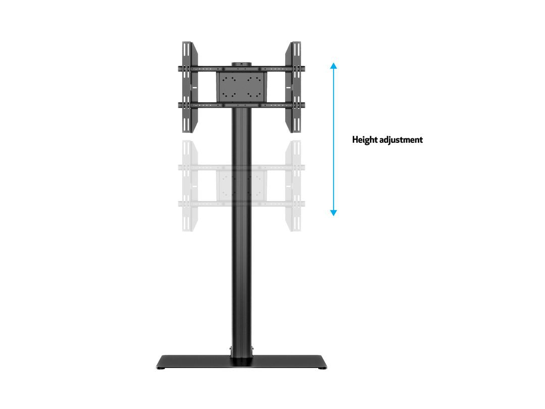 Multibrackets 2425 – Displayständer, fix, höhenverstellbar, bis 63", VESA 700×400, bis 50 kg, schwarz