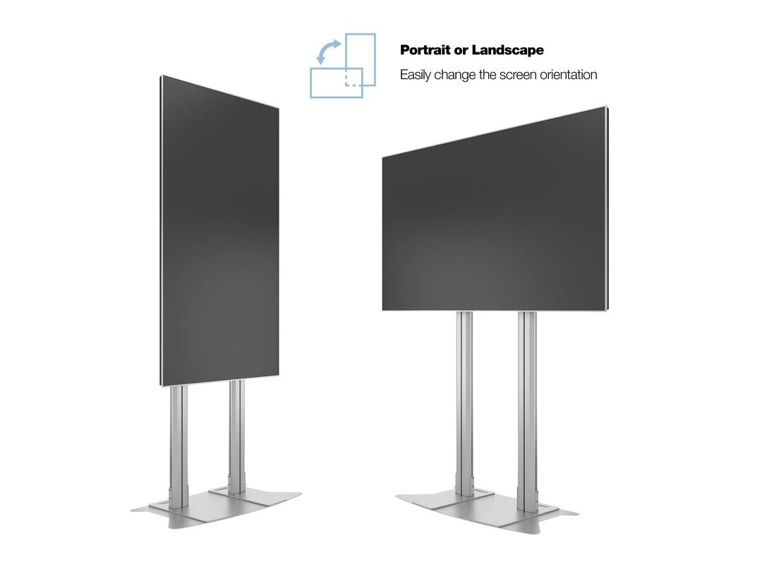Multibrackets Dual Displayständer 210 – Displayständer für 2 Displays, höhenverstellbar, bis 110", VESA 800×60