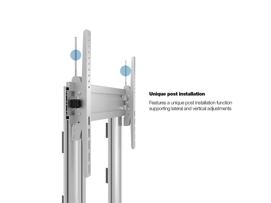 Multibrackets Dual Displayständer 210 – Displayständer für 2 Displays, höhenverstellbar, bis 110", VESA 800×60