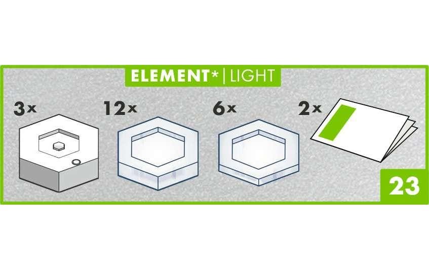Ravensburger GraviTrax Power Element Light – 23-teilig – ab 8 Jahren – Kunststoff, mehrfarbig