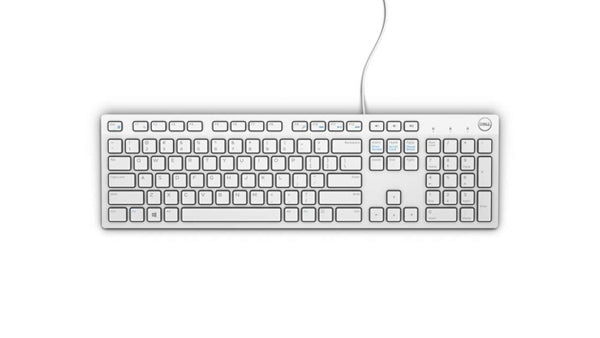 Dell KB216 – Tastatur – kabelgebunden – USB – QWERTY (UK-INT) – Weiss