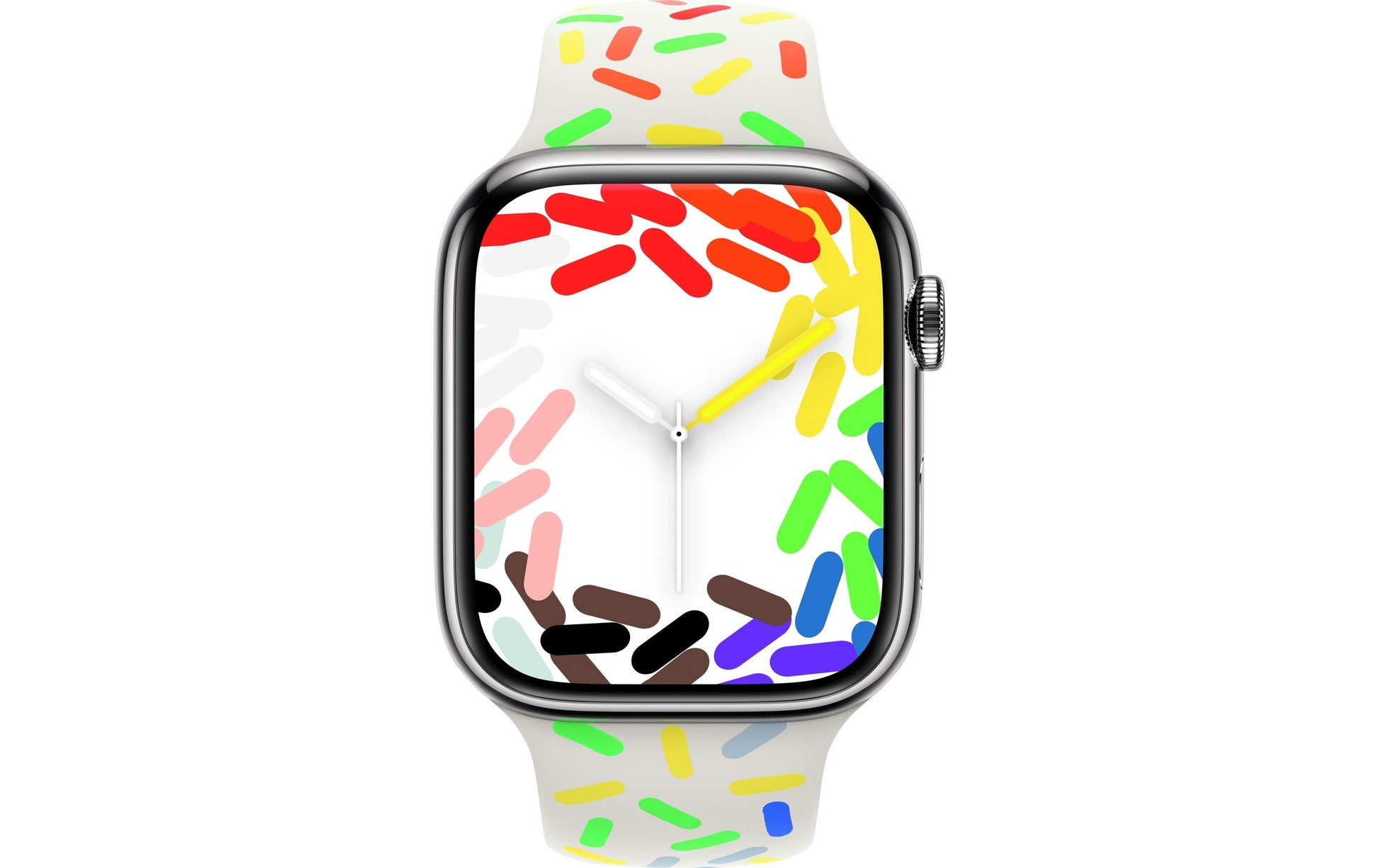 Apple Sportarmband (Pride Edition) – Armband – für Apple Watch (45 mm), Mehrfarbig, S/M
