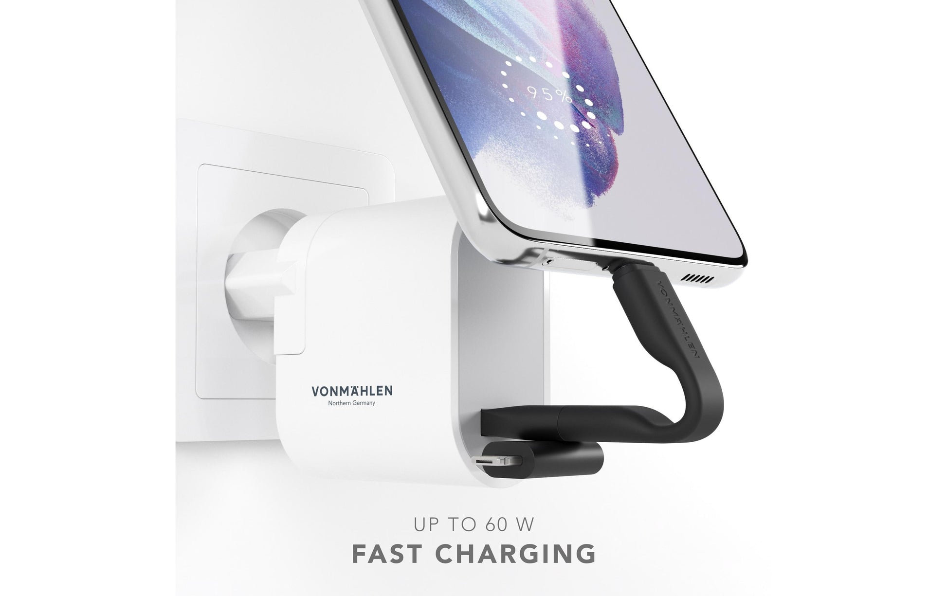 Vonmählen USB-Kabel, USB-C zu USB-C, 0,06 m, USB 2.0, Lade-/Datenkabel