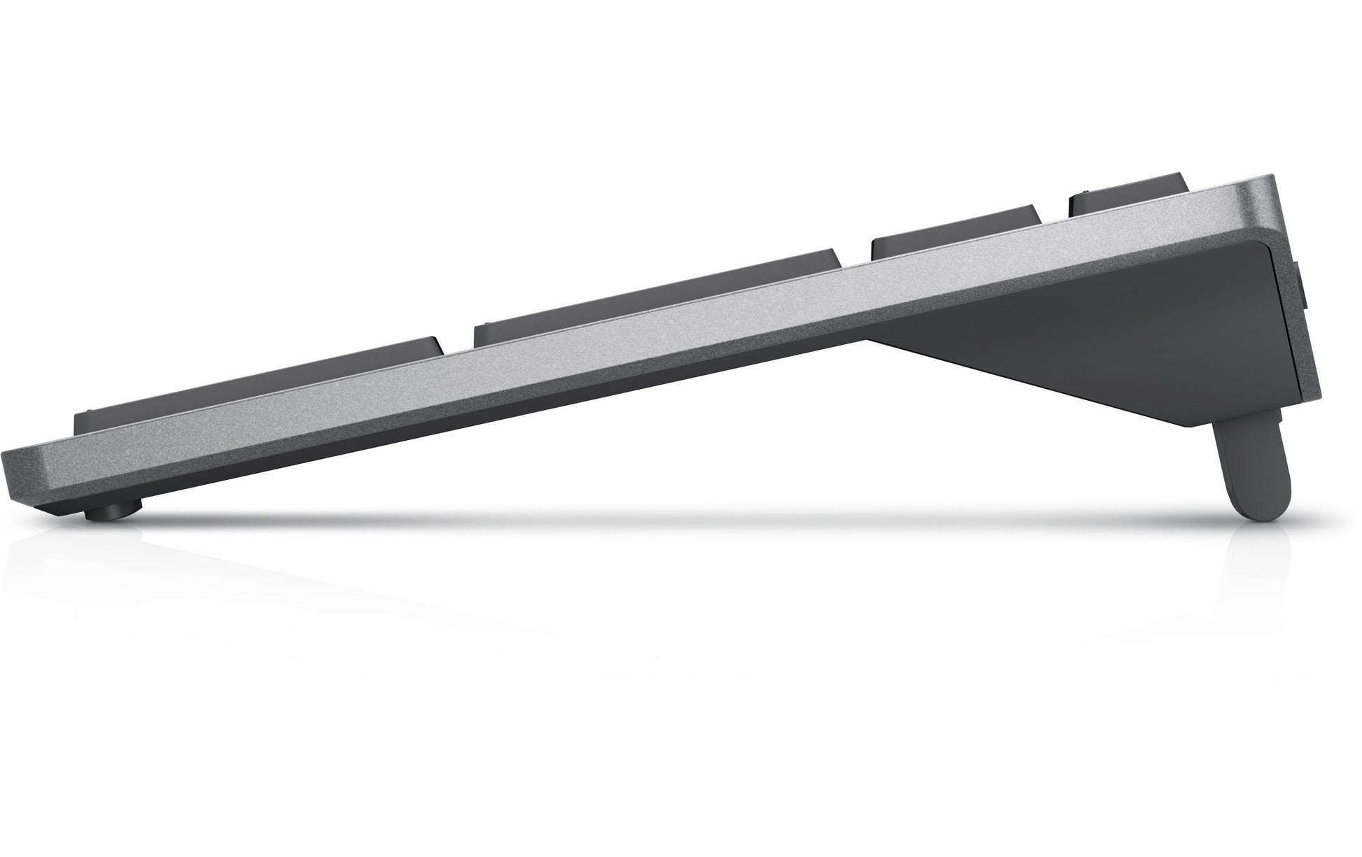 Dell KB740 – Tastatur, kabellos (2,4 GHz), FR-Layout (FR), Fullsize (mit Ziffernblock), Scherenmechanik, Multi-Device