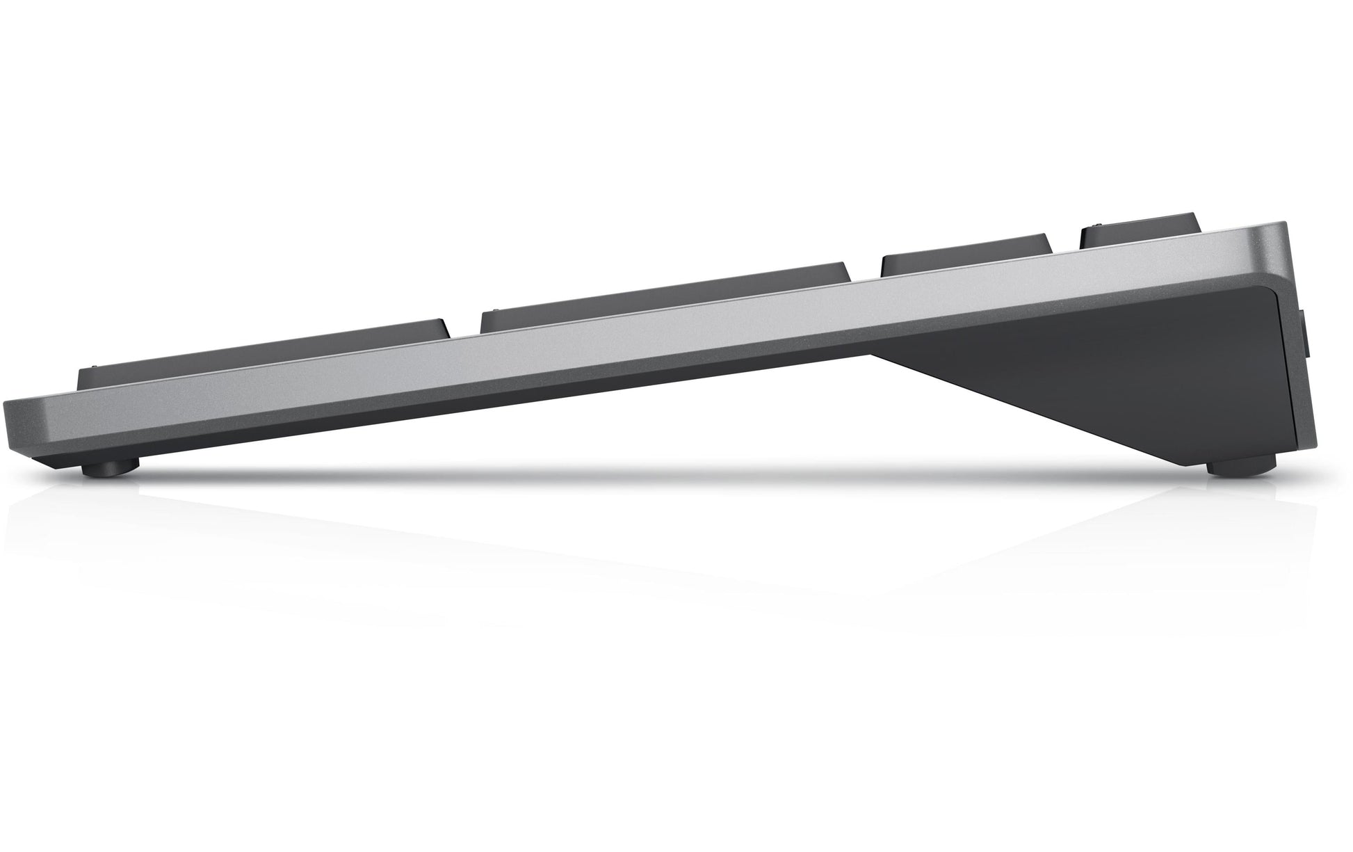 Dell KB740 – Tastatur, kabellos (2,4 GHz), FR-Layout (FR), Fullsize (mit Ziffernblock), Scherenmechanik, Multi-Device