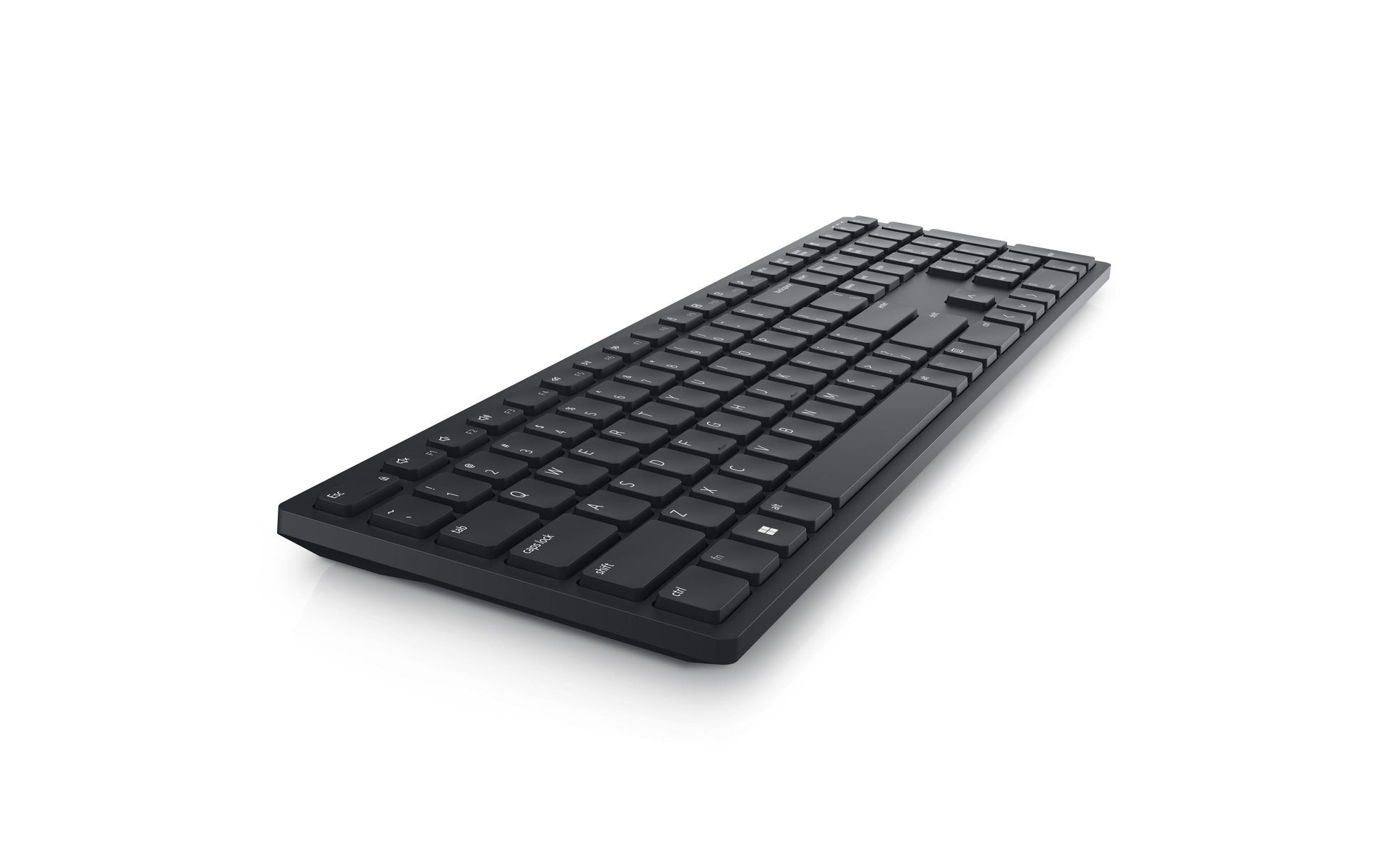 DELL KB500 – Tastatur, kabellos (2,4 GHz), FR-Layout (FR), Fullsize (mit Ziffernblock), Scissor, schwarz