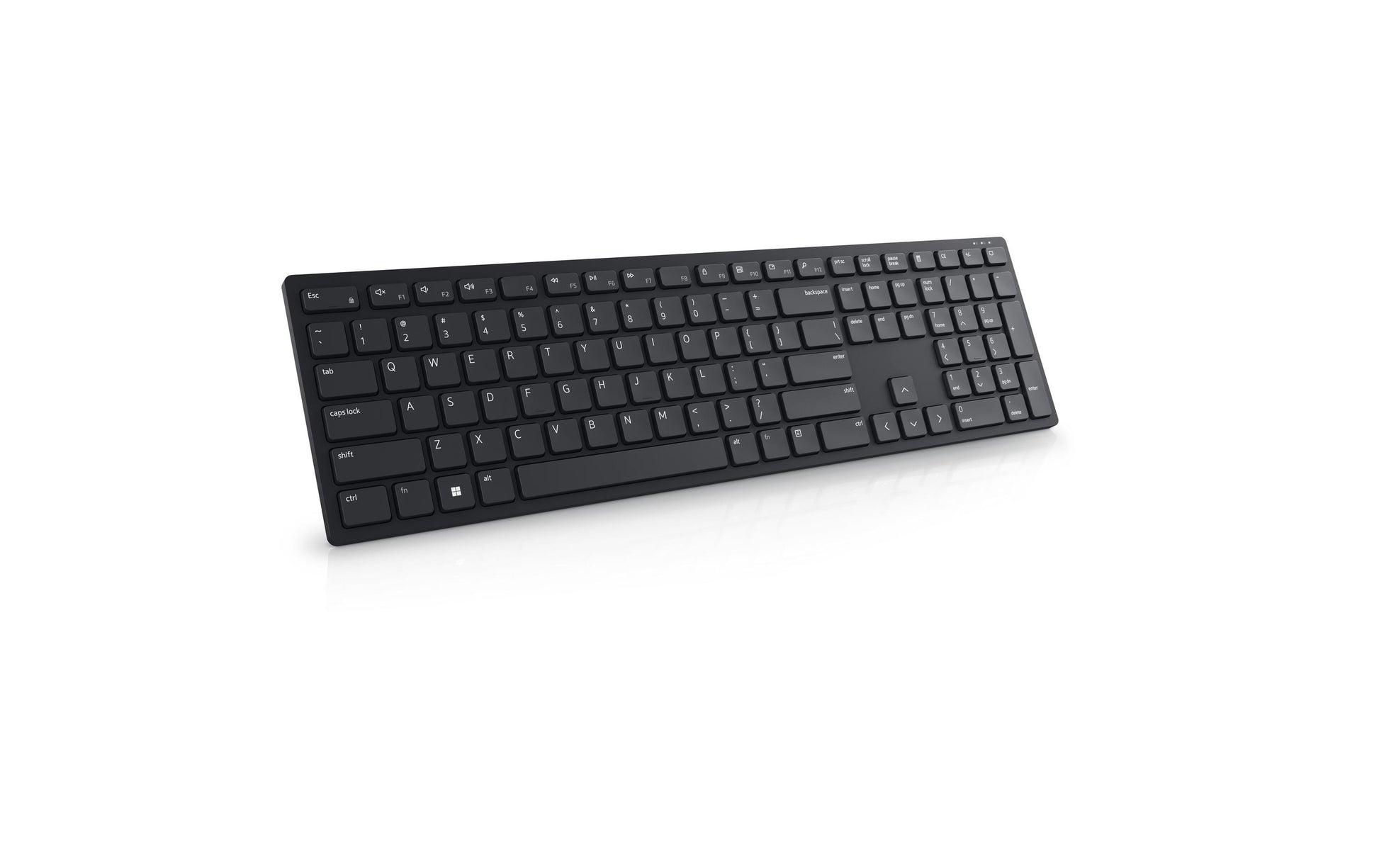 DELL KB500 – Tastatur, kabellos (2,4 GHz), FR-Layout (FR), Fullsize (mit Ziffernblock), Scissor, schwarz