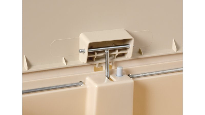 Rubbermaid Treteimer Slim Jim – 30 l – Kunststoff, rechteckig – weiss – Soft-Close
