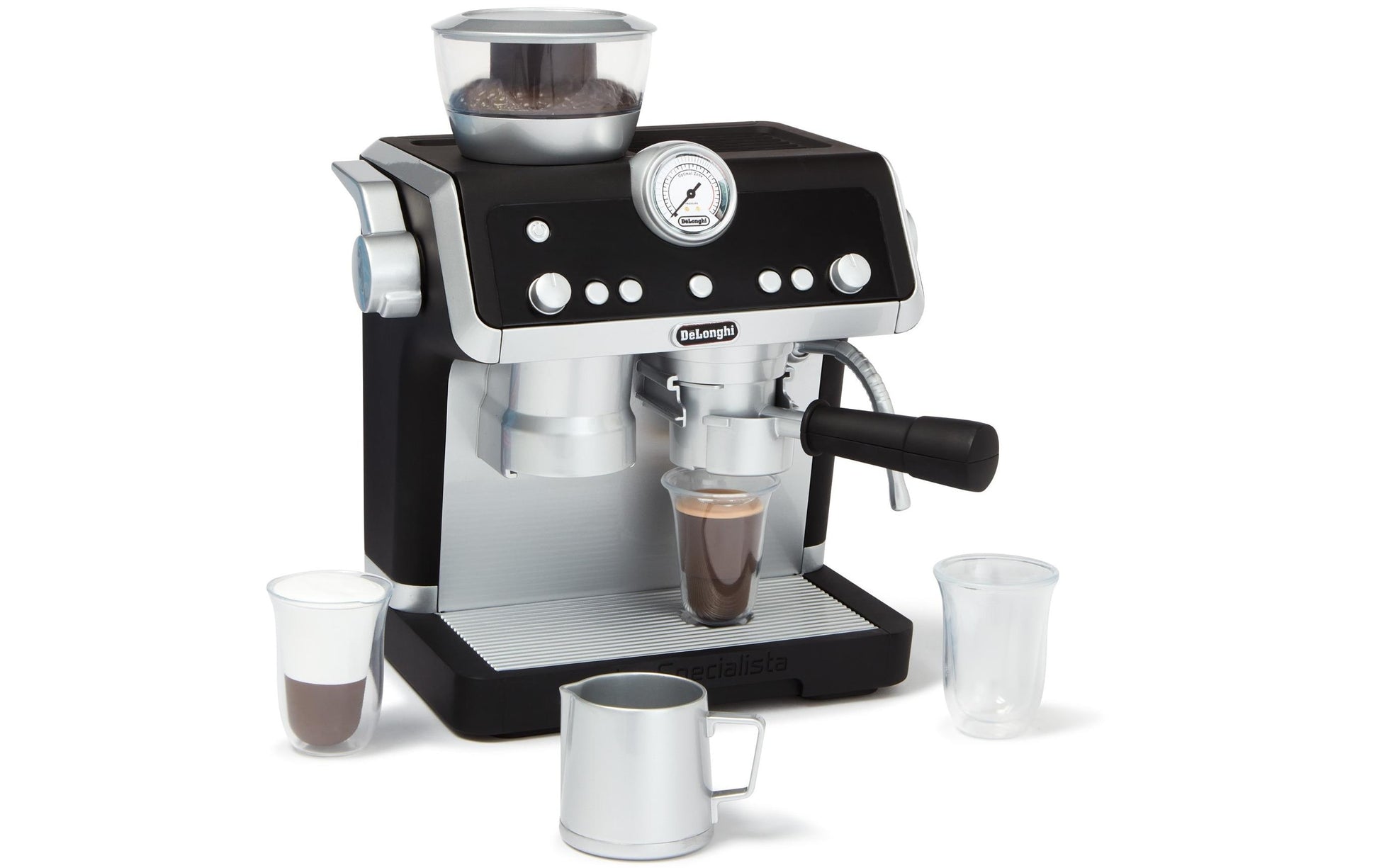 Casdon Spielzeug-Kaffeemaschine – Barista – batteriebetrieben, 2 × AAA – 16 × 28,5 × 25 cm – 1 Stück – ab 3 J.