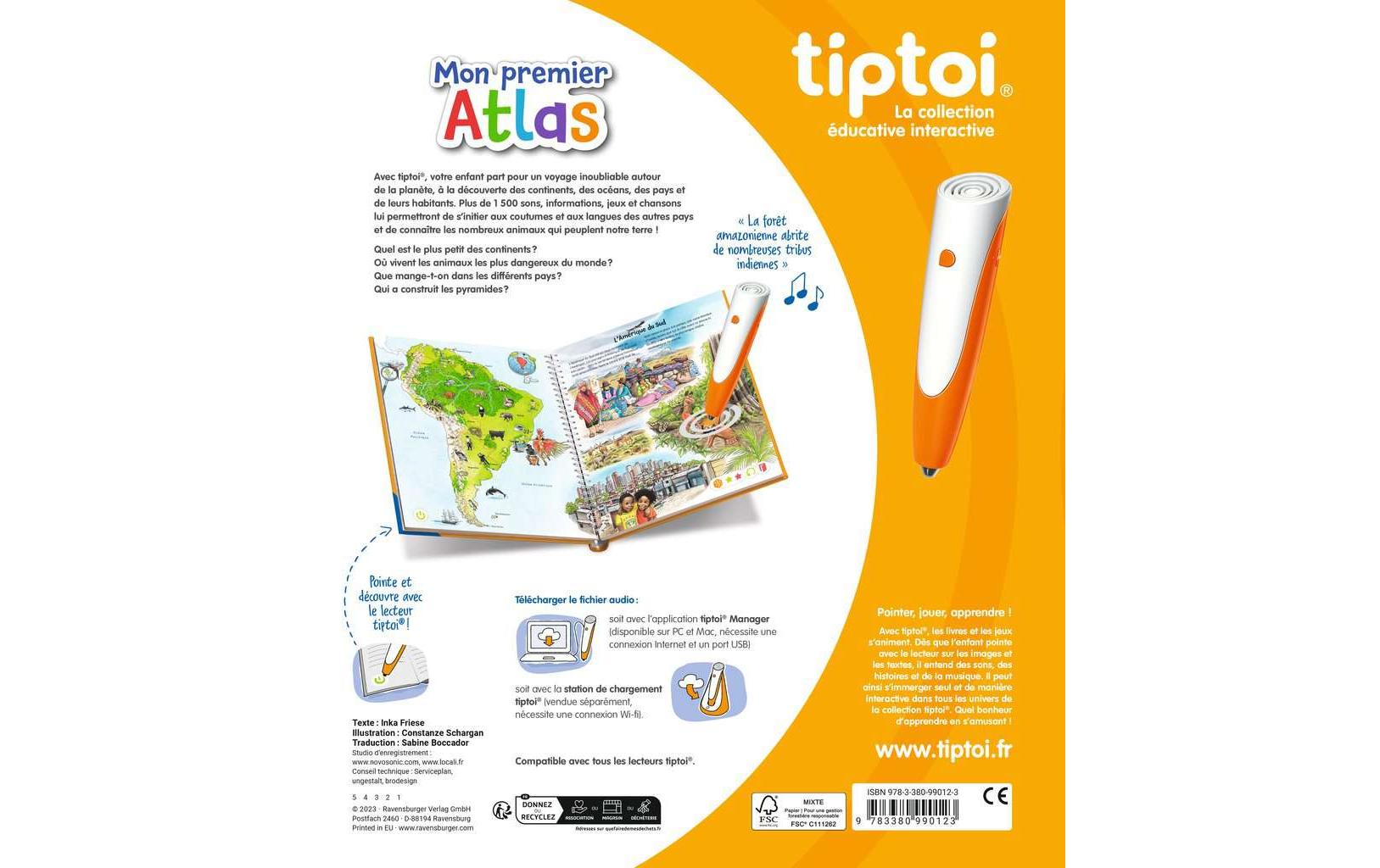 Ravensburger Lernbuch – Tiptoi Mein erster Atlas, Französisch, ab 5 Jahren