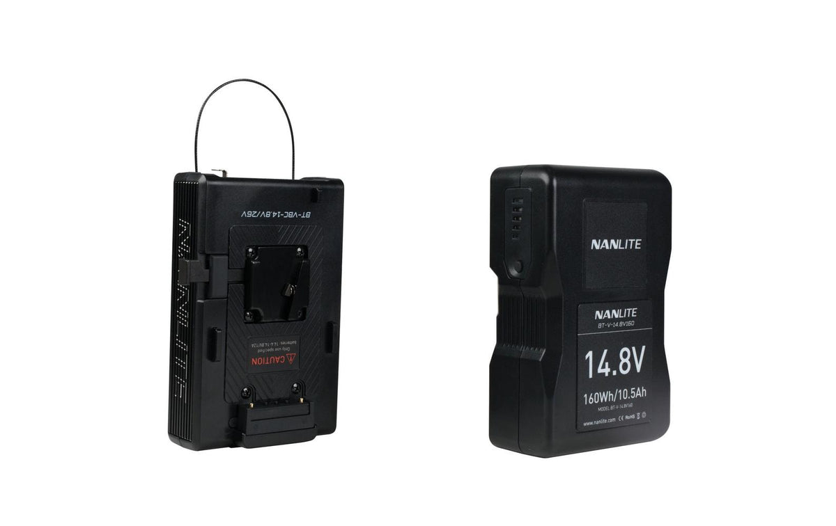 Nanlite BT-VBC-14,8V/26V V-Mount Batterie Konverter – 14,8 V zu 26 V – für MixPanel 150, Sony V-Mount