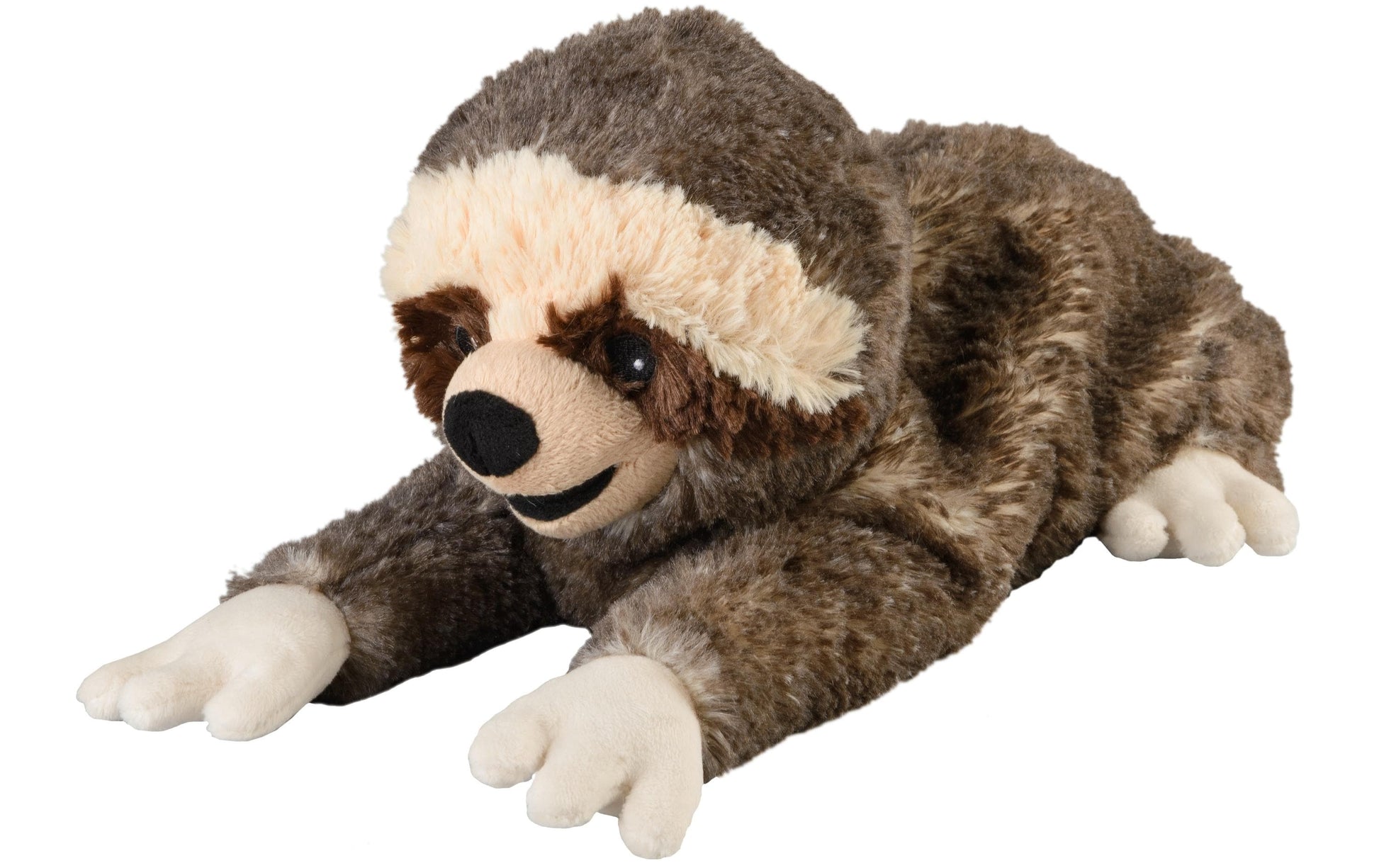 Warmies Wärme-Stofftier Faultier II – 760 g, 330 mm Tiefe, Braun/Beige